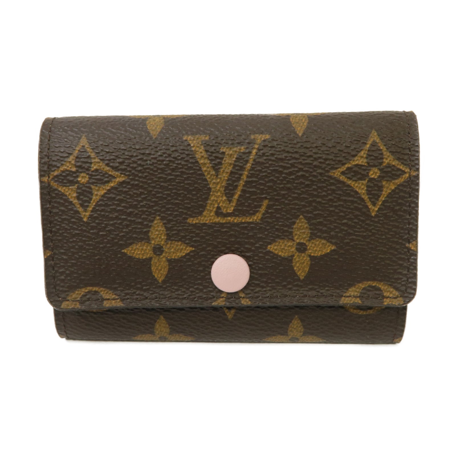 LOUIS VUITTON Monogram Multicles Key Holder金扣鑰匙套啡色