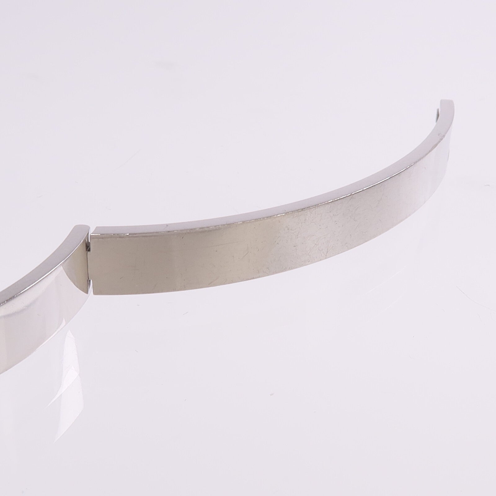 HERMES 18K白金H d'Ancre Bracelet鑽石手鐲