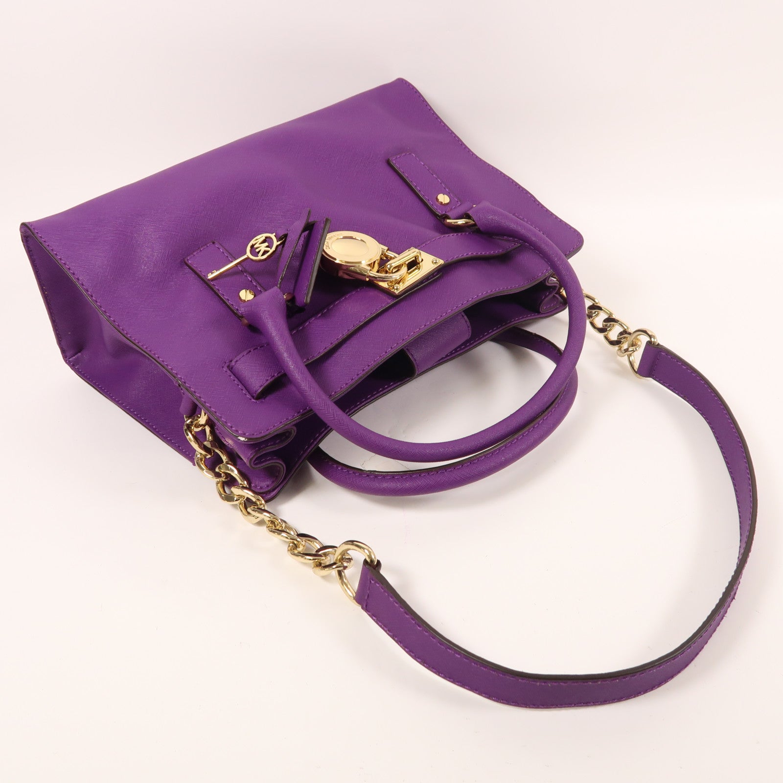 Michael Kors 皮革2 Way Shoulder金扣手挽肩背兩用袋