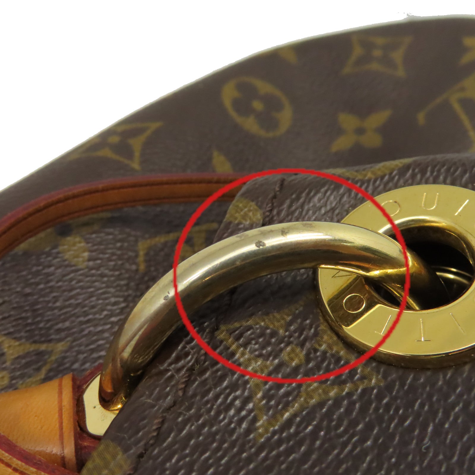 LOUIS VUITTON Monogram Artsy GM Shoulder Bag金扣肩背袋啡色