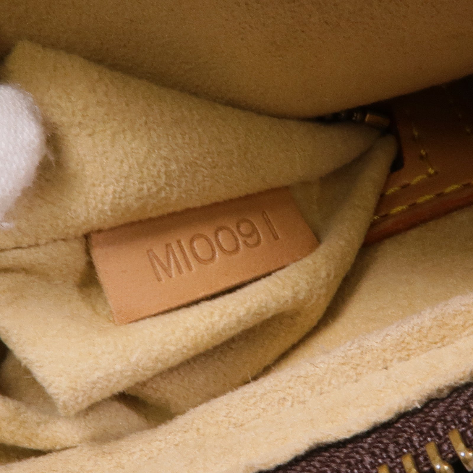 LOUIS VUITTON Monogram Looping MM金扣肩背袋棕色