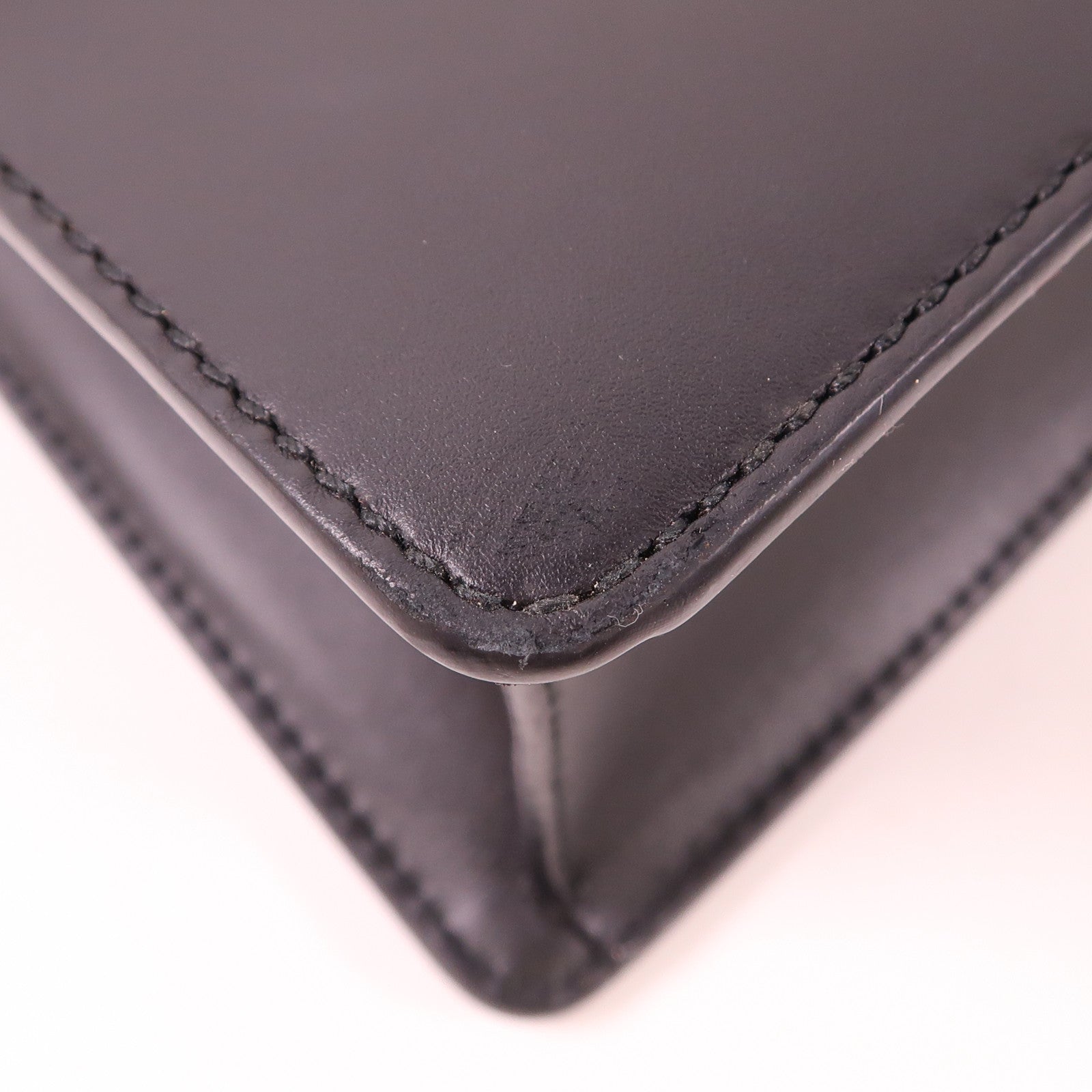 GUCCI 牛皮皮革Sylvie S金扣手挽肩背兩用袋