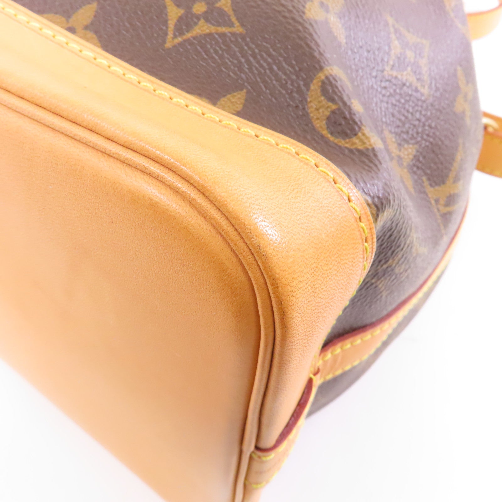 LOUIS VUITTON Monogram Noe BB金扣肩背袋棕色