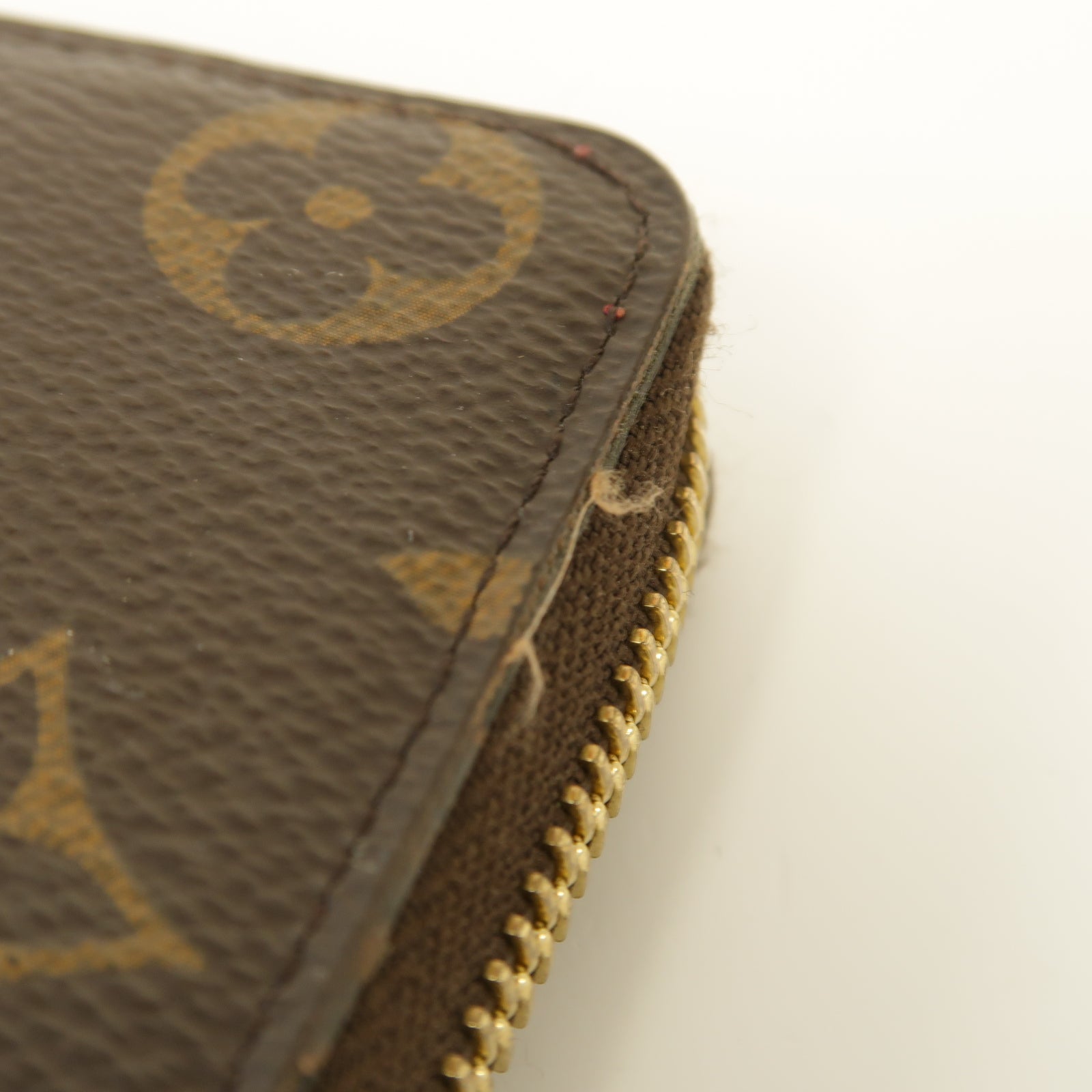LOUIS VUITTON 【激減優惠】Monogram Clemence Long Wallet金扣長錢包棕色/紅色