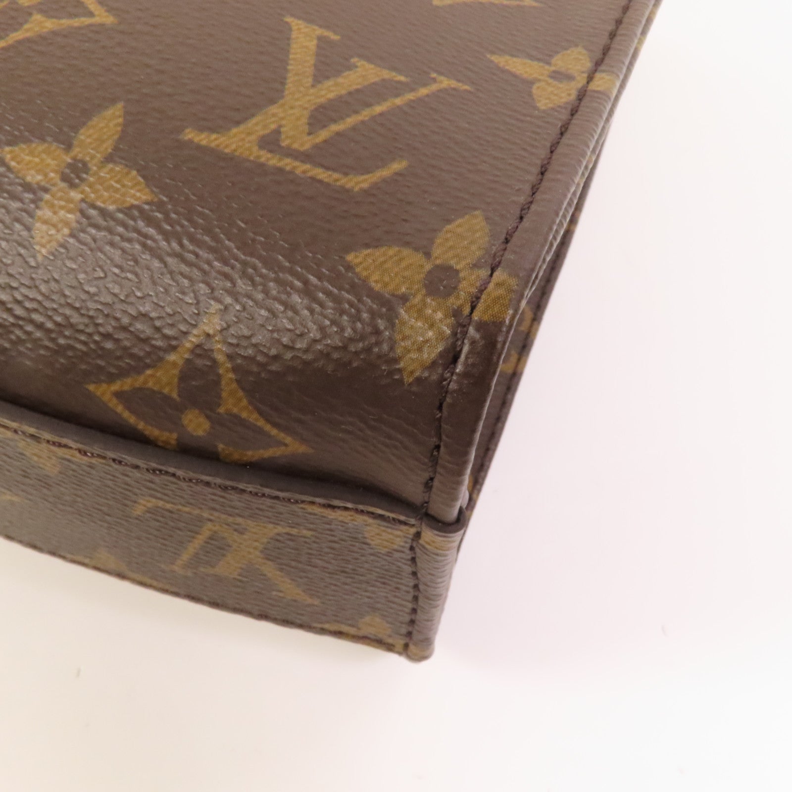 LOUIS VUITTON Monogram Sac Plat BB金扣手挽肩背兩用袋