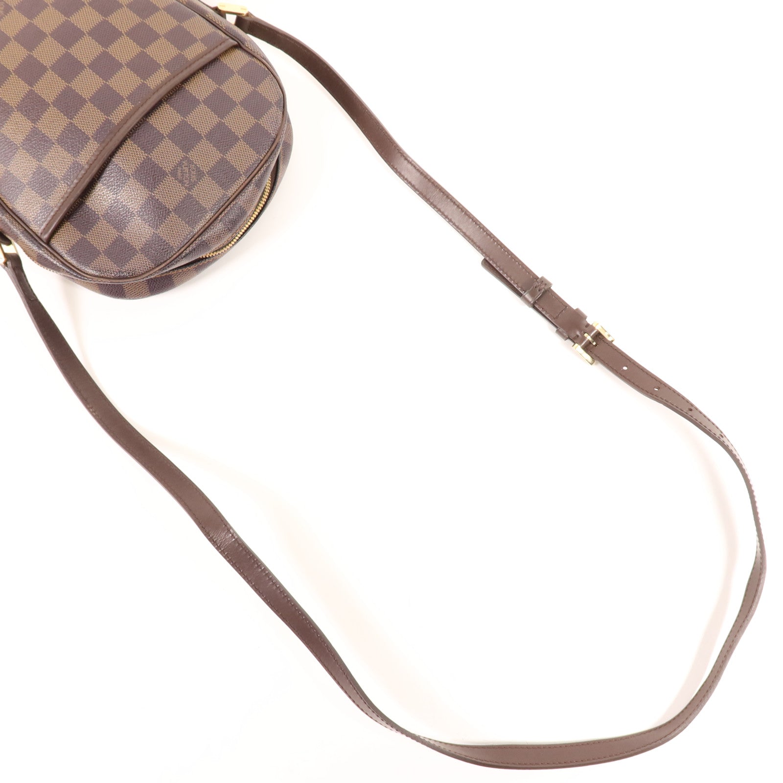 LOUIS VUITTON Damier Ipanema PM金扣肩背袋
