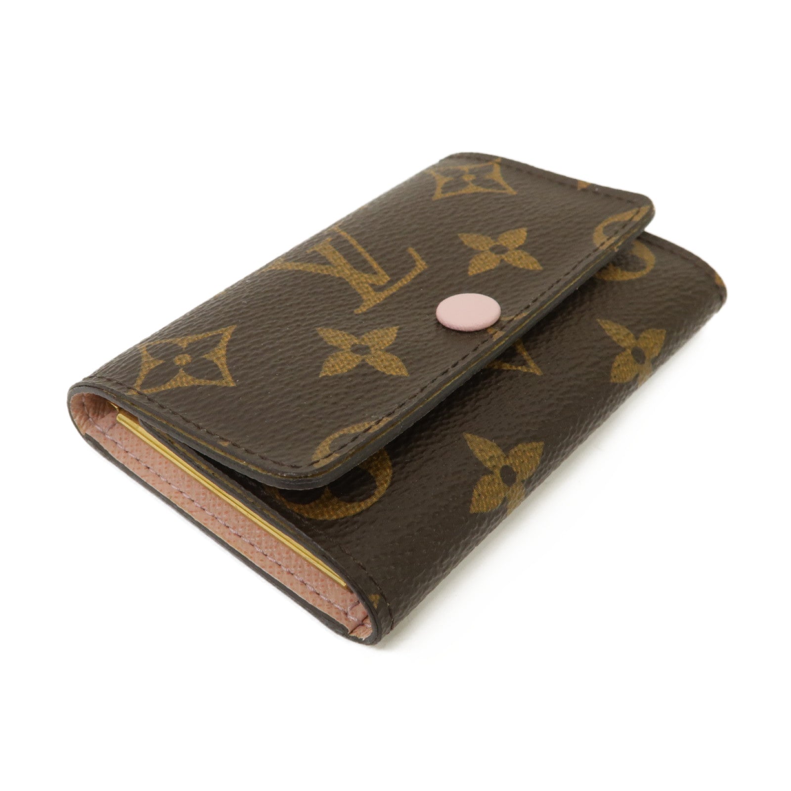 LOUIS VUITTON Monogram Multicles Key Holder金扣鑰匙套啡色