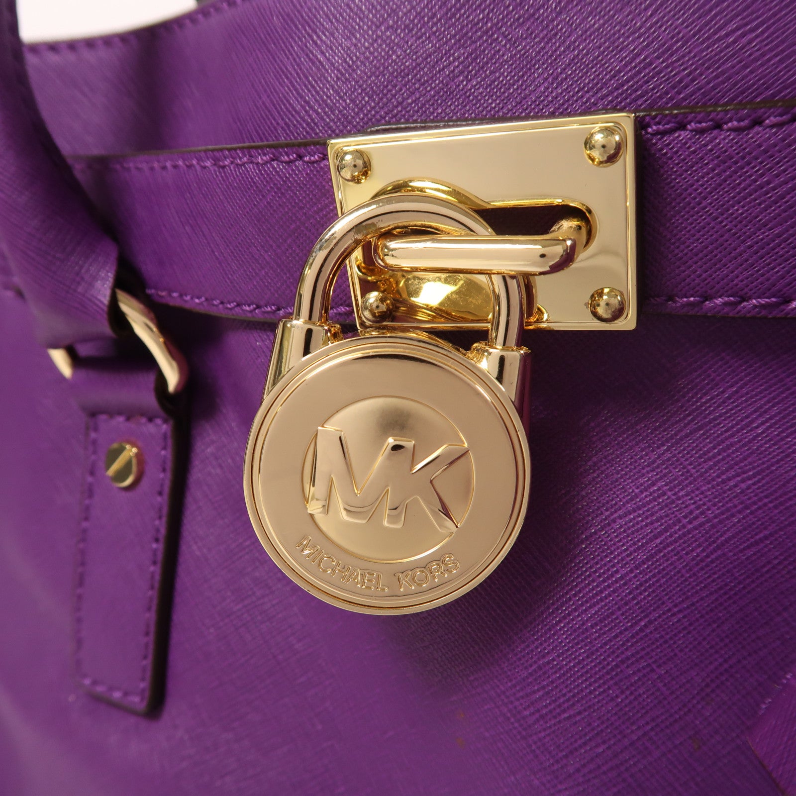 Michael Kors 皮革2 Way Shoulder金扣手挽肩背兩用袋