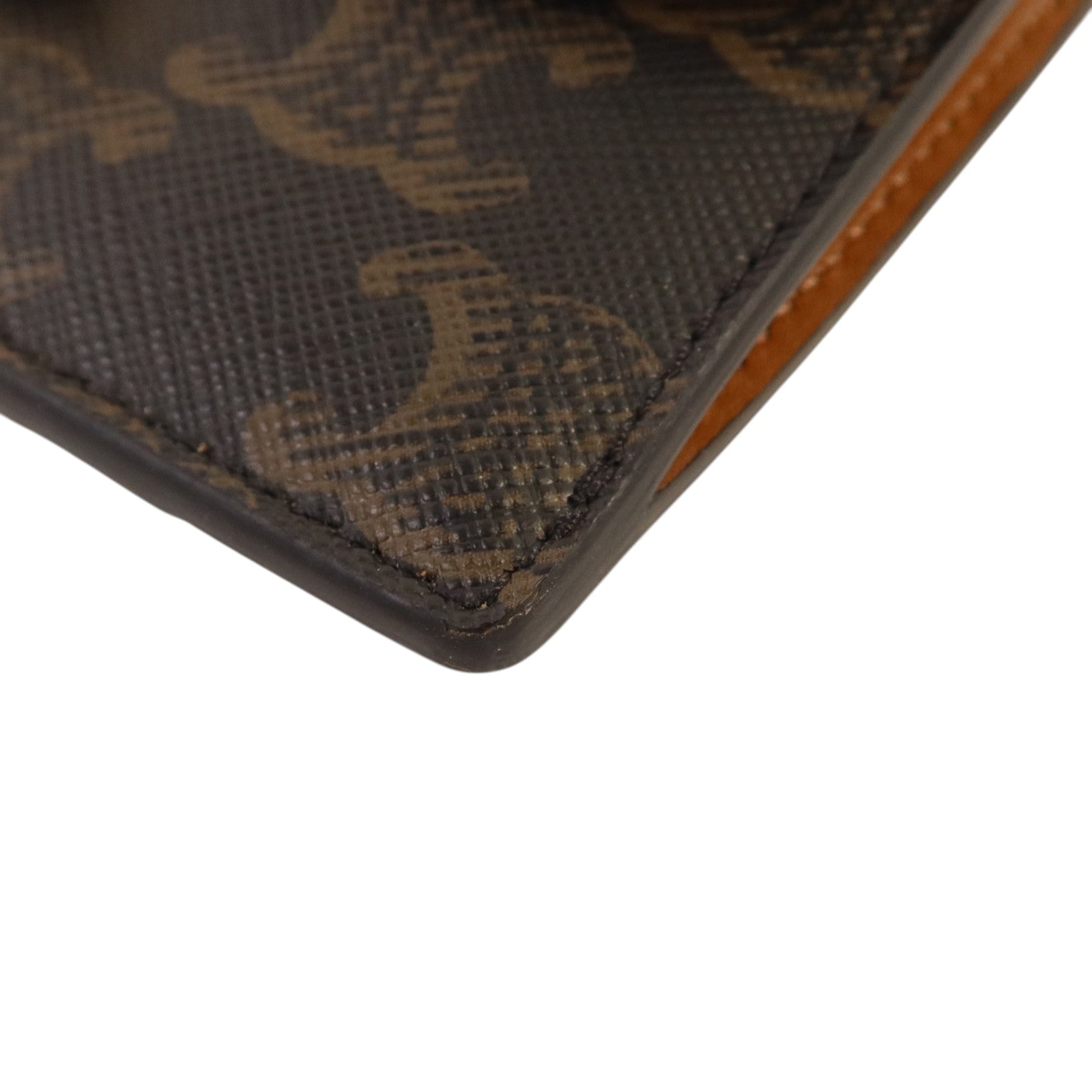 CELINE Triomphe帆布Flap Long Card Holder金扣卡片套
