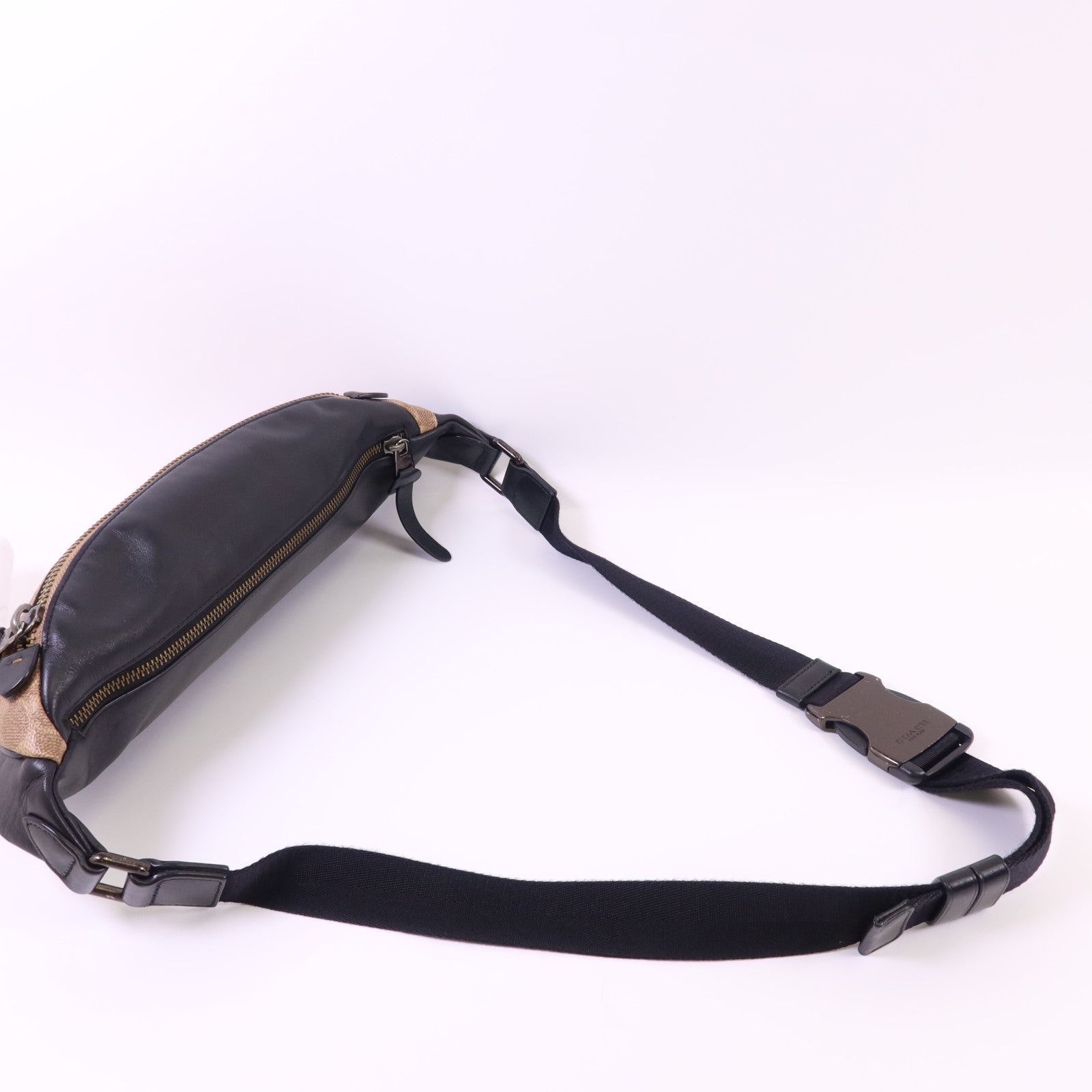 COACH 牛皮皮革/塗層帆布Waist Bag腰包