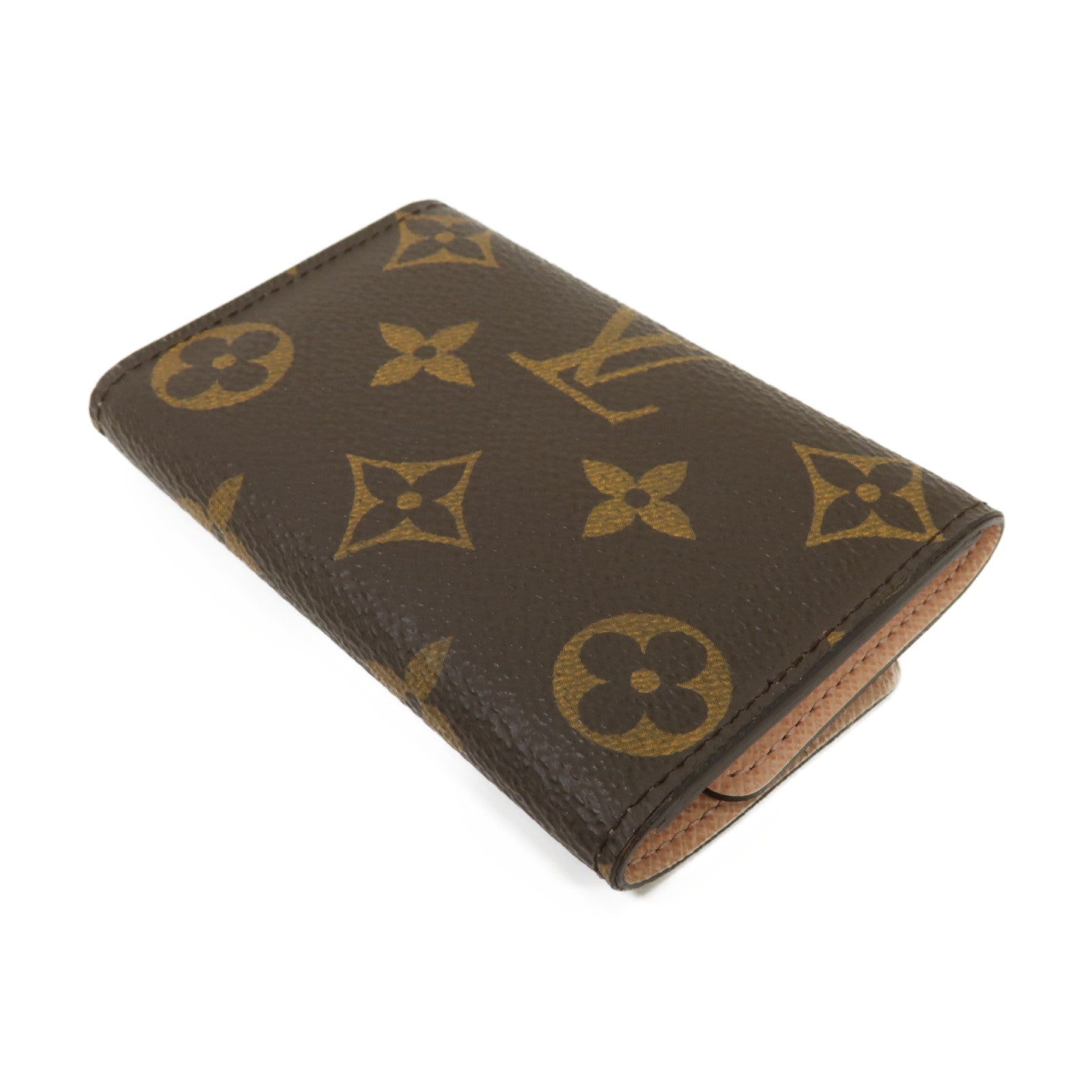 LOUIS VUITTON Monogram Multicles Key Holder金扣鑰匙套啡色