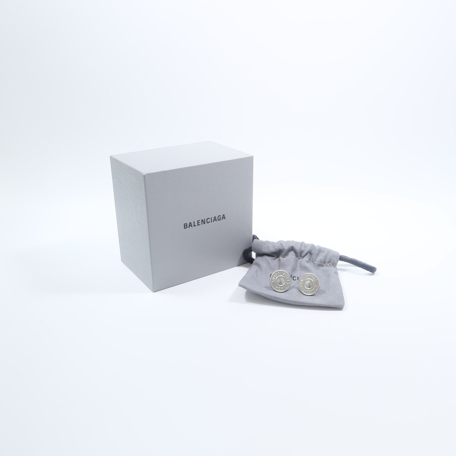 BALENCIAGA 黃銅Jeans Stud Earrings耳環