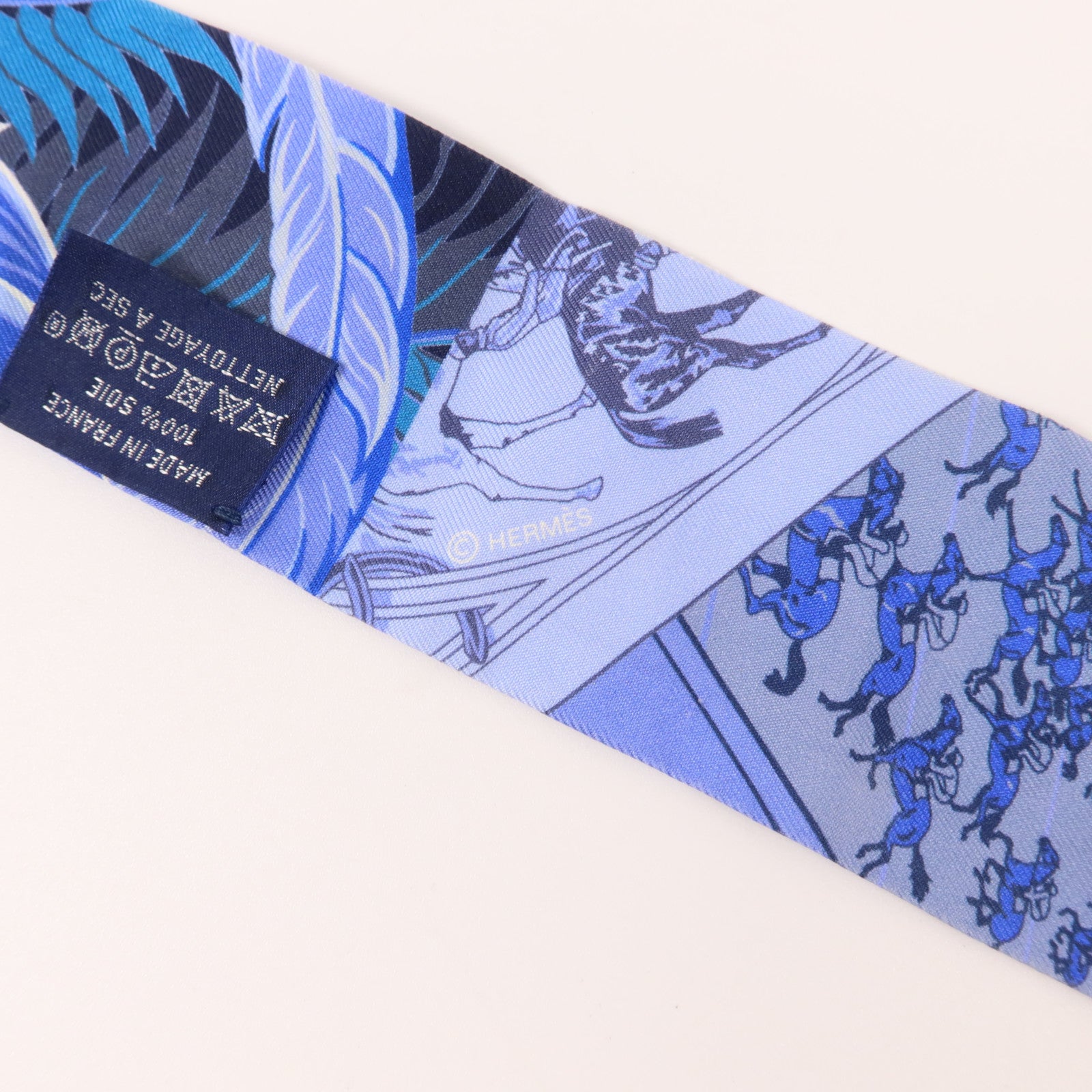 HERMES 絲質Twilly絲巾