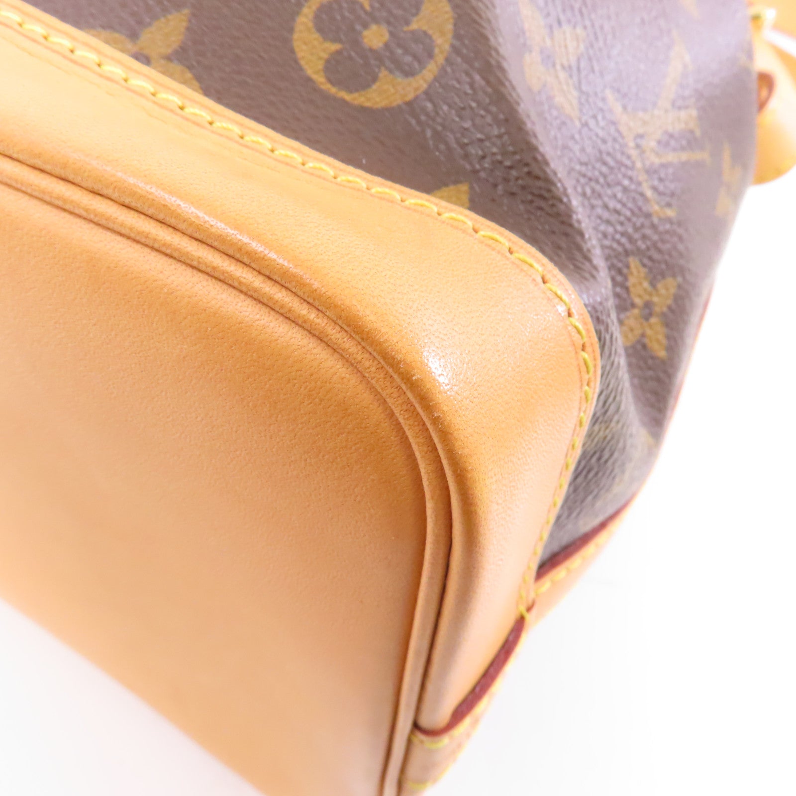 LOUIS VUITTON Monogram Noe BB金扣肩背袋棕色