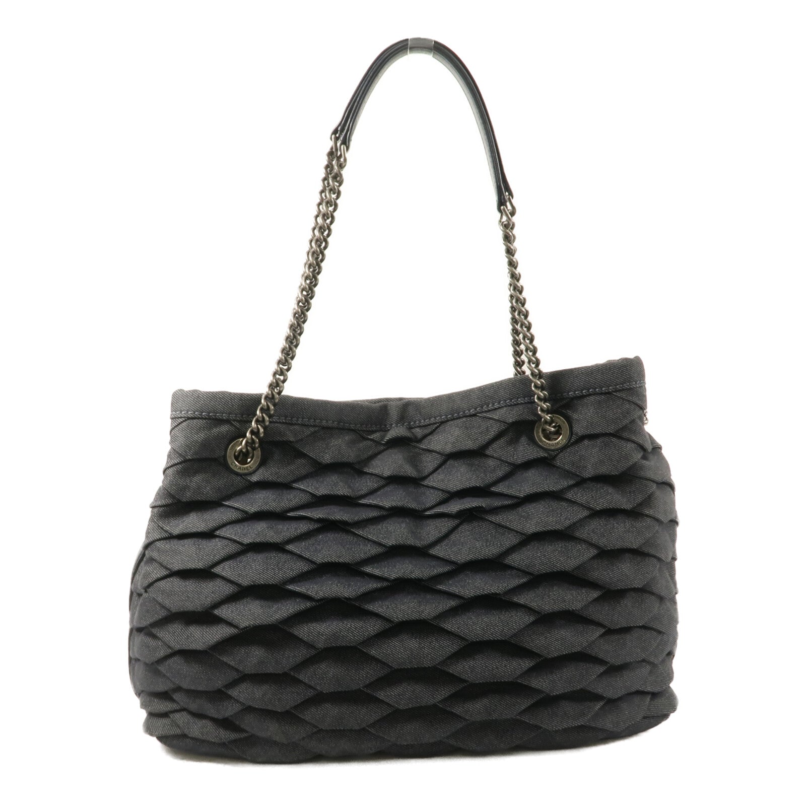 CHANEL 牛仔布CC Shopping Tote手挽袋