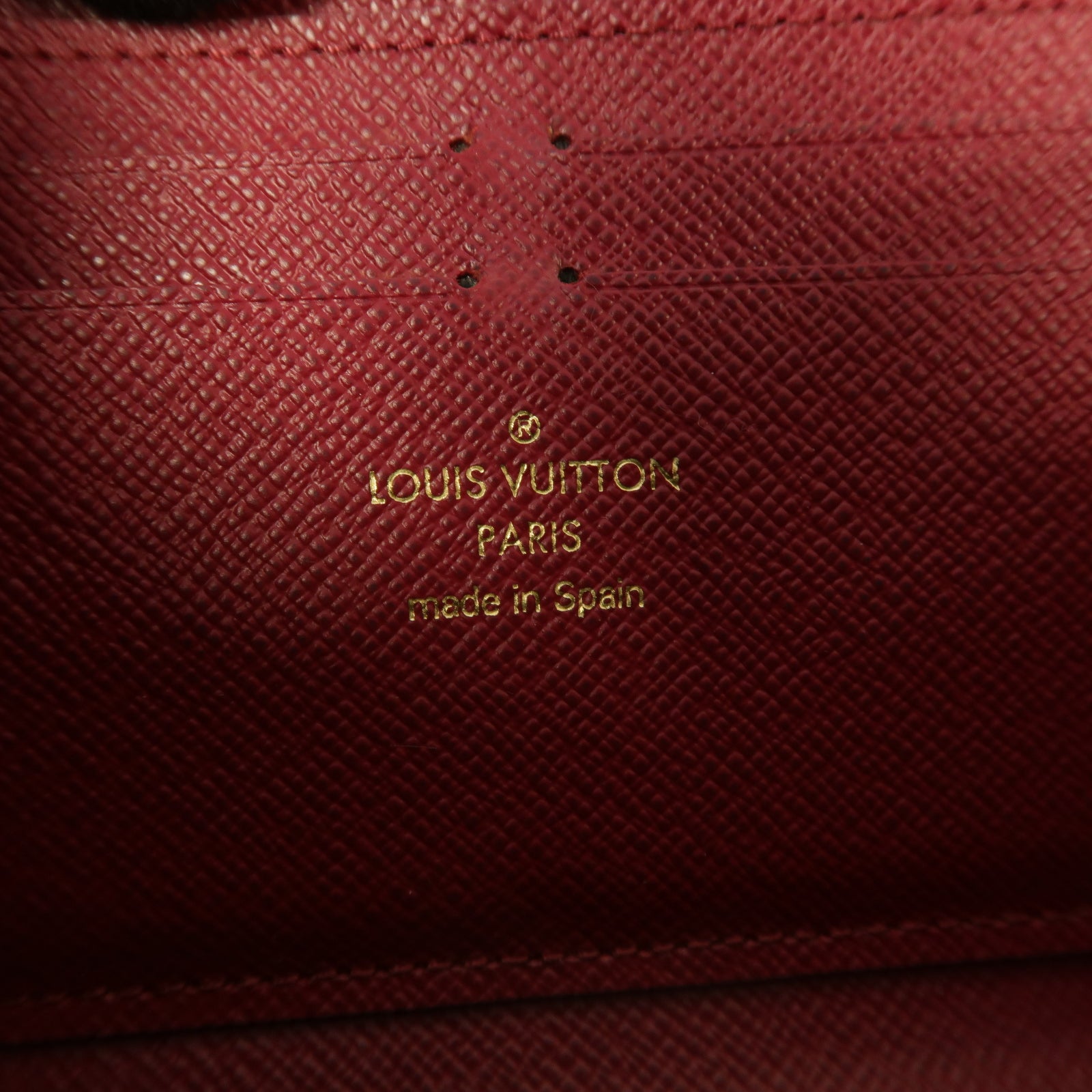 LOUIS VUITTON 【激減優惠】Monogram Clemence Long Wallet金扣長錢包棕色/紅色