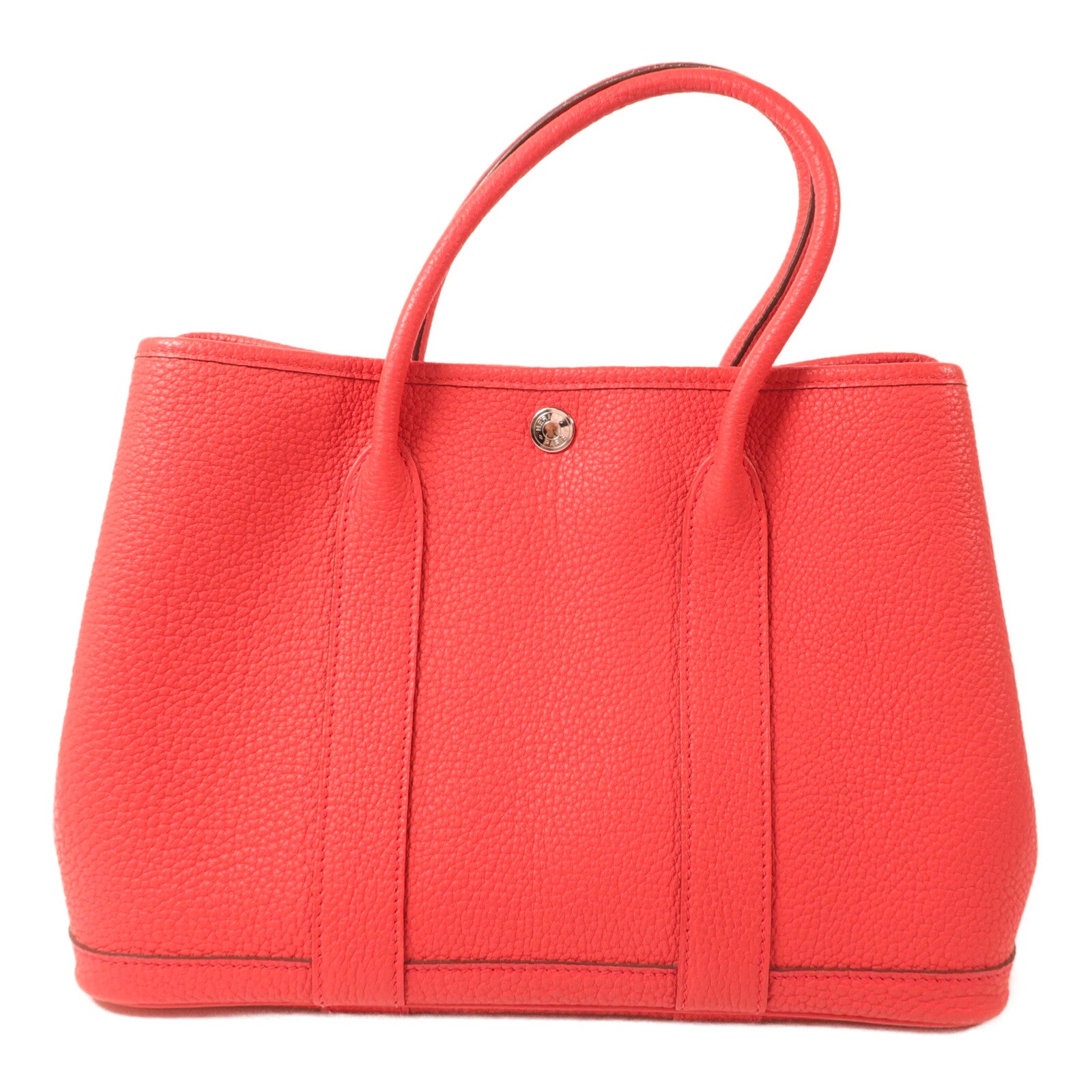 HERMES Clemence皮革Garden Party TPM手挽袋Bougainvillier