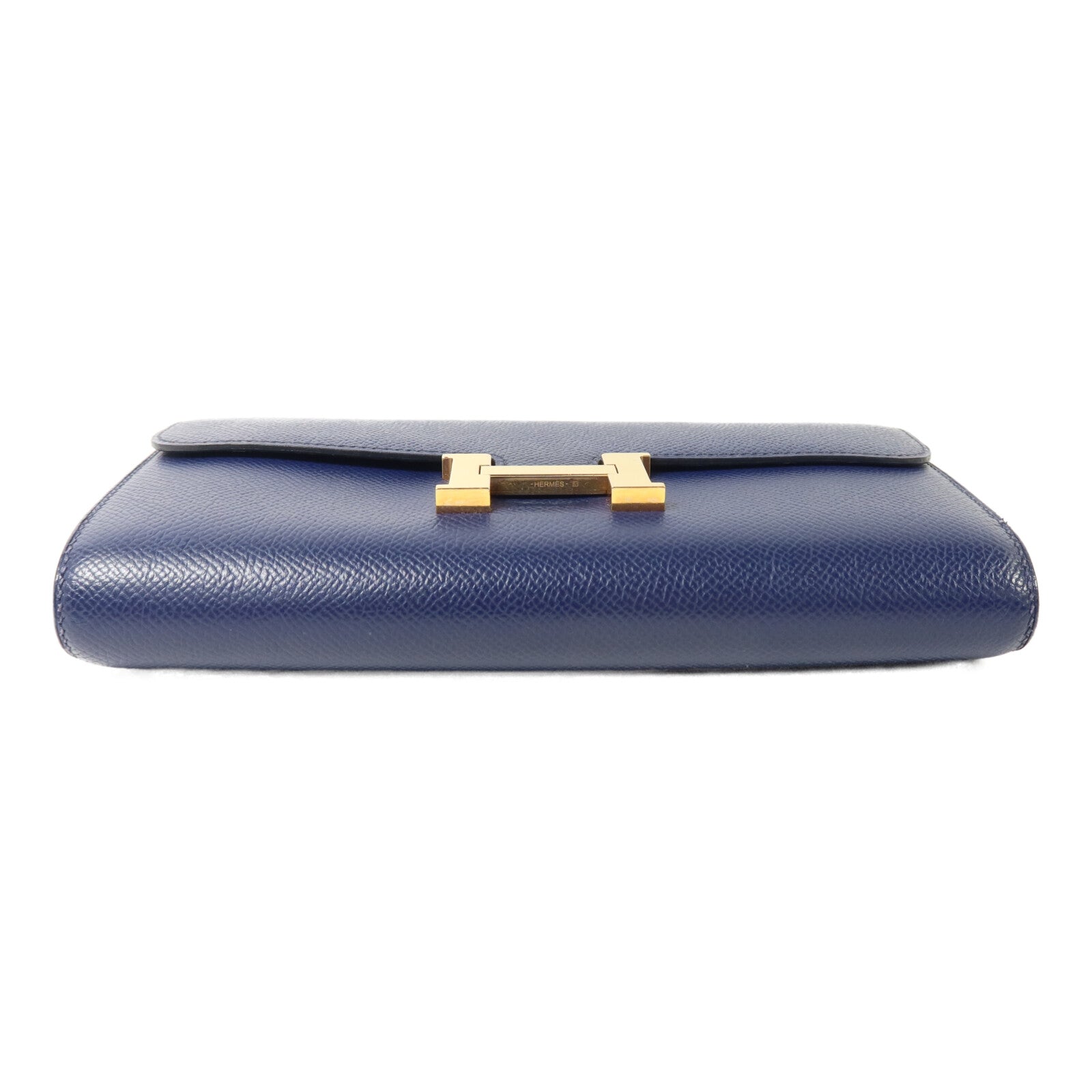 HERMES Epsom皮革Constance To Go肩背袋Bleu Saphir