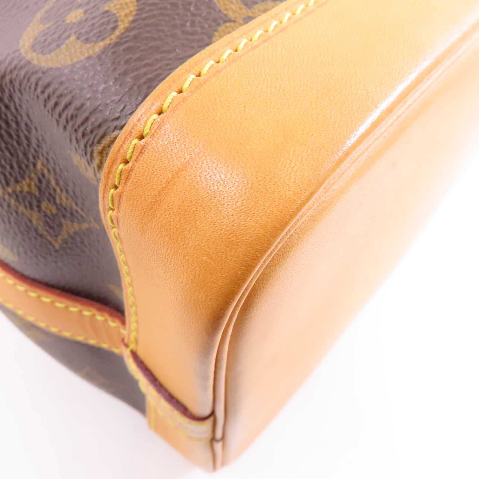 LOUIS VUITTON Monogram Noe BB金扣肩背袋棕色