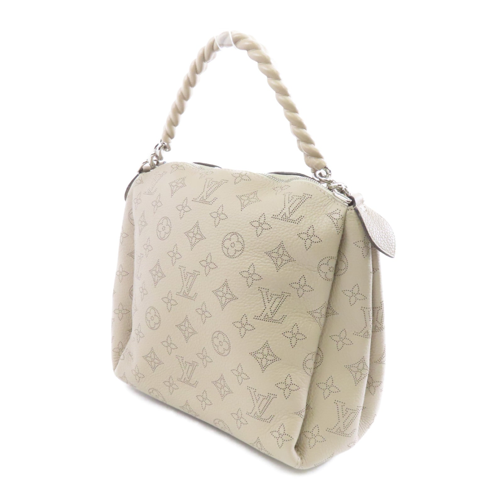 LOUIS VUITTON 【激減優惠】Mahina/皮革Babylone Chain BB銀扣手挽肩背兩用袋灰色