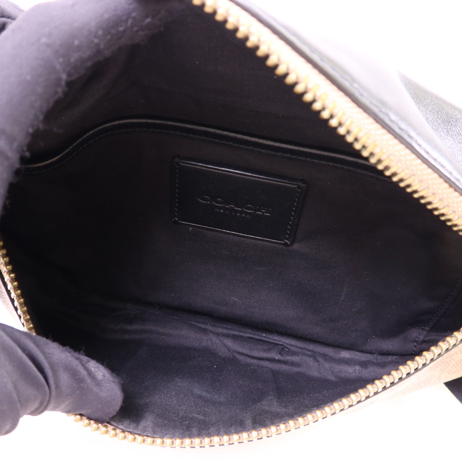 COACH 牛皮皮革/塗層帆布Waist Bag腰包