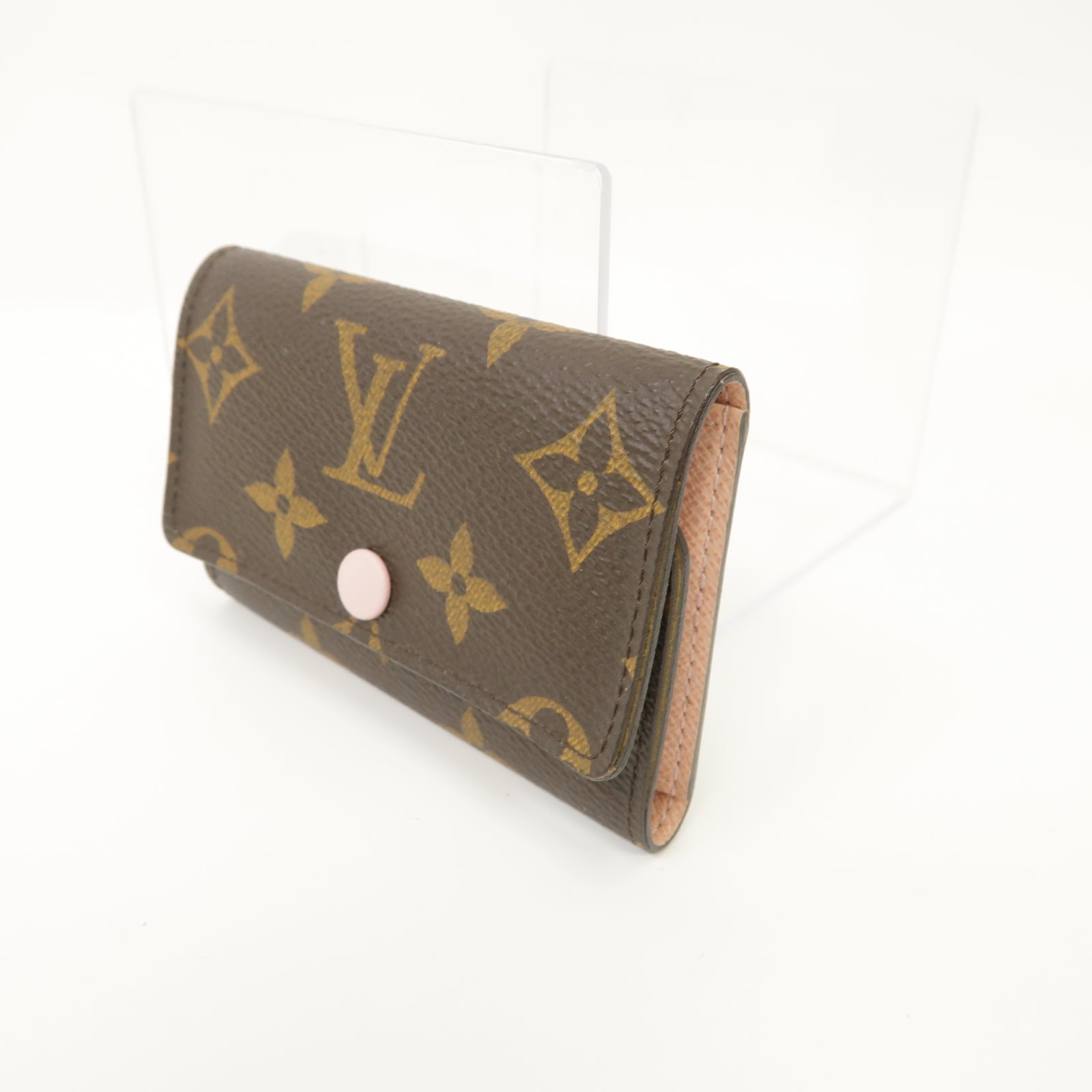 LOUIS VUITTON Monogram Multicles Key Holder金扣鑰匙套啡色