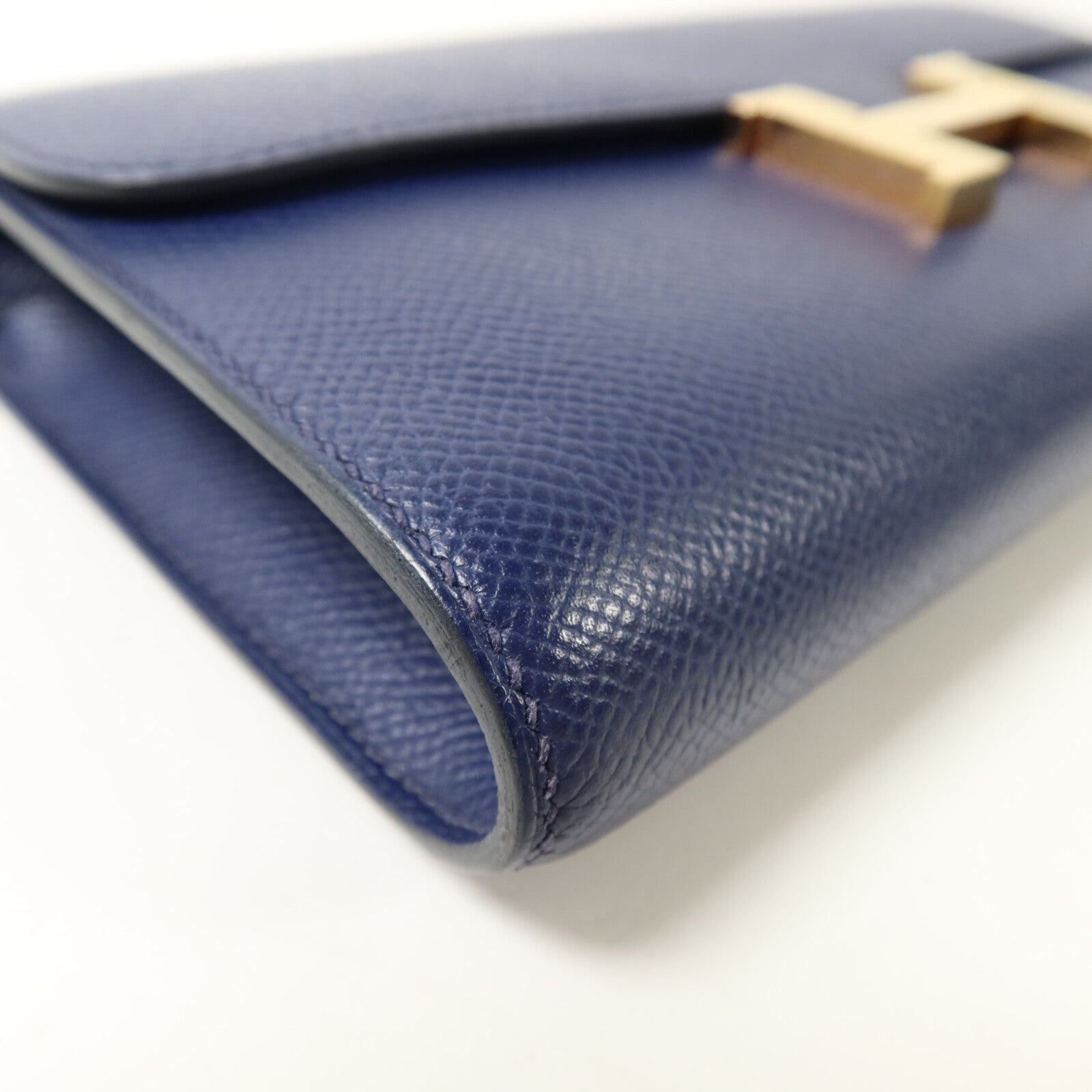 HERMES Epsom皮革Constance To Go肩背袋Bleu Saphir