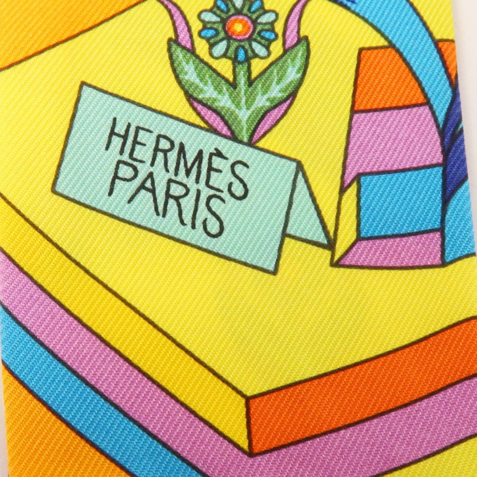 HERMES 絲質Twilly絲巾