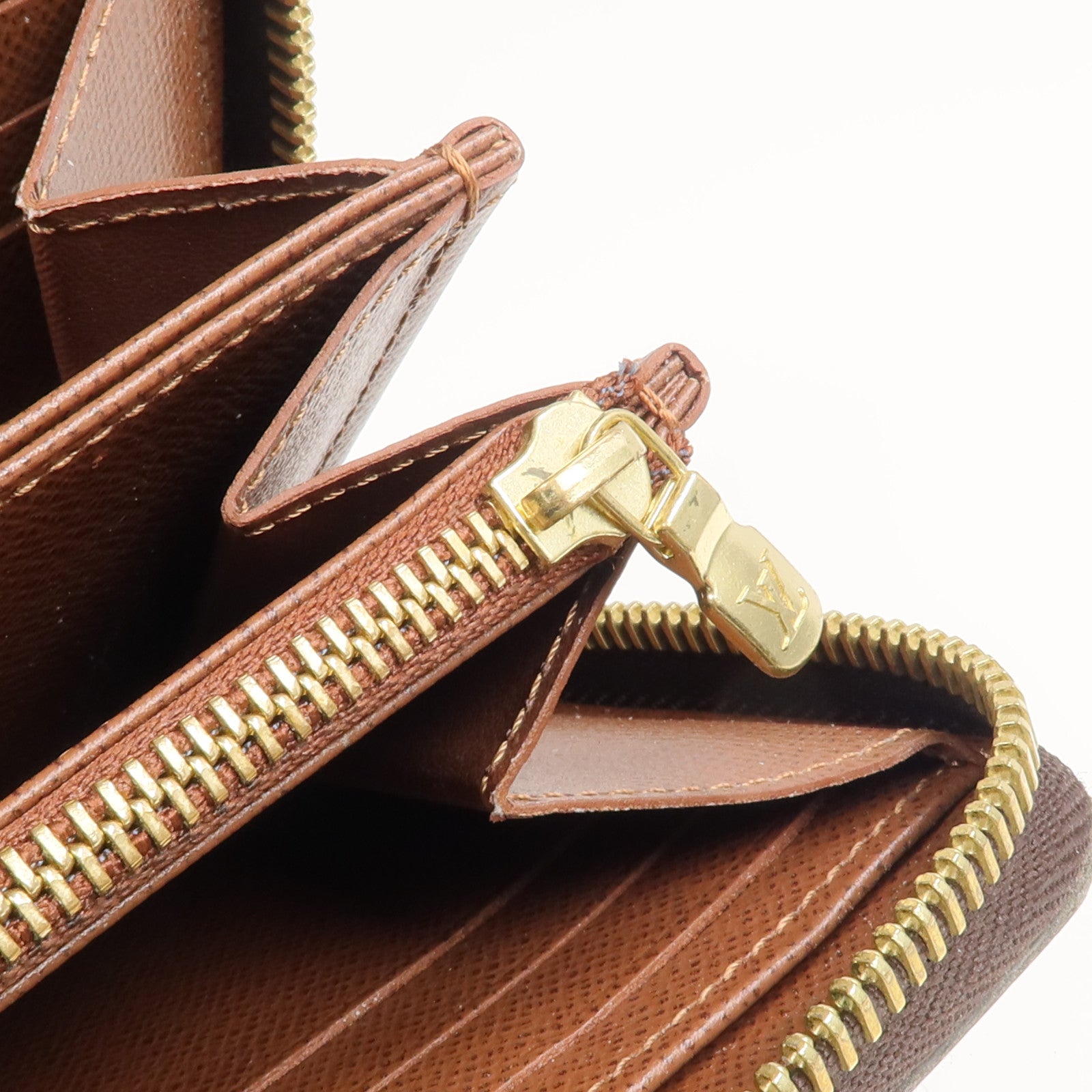 LOUIS VUITTON Monogram Zipper Long Wallet金扣長錢包