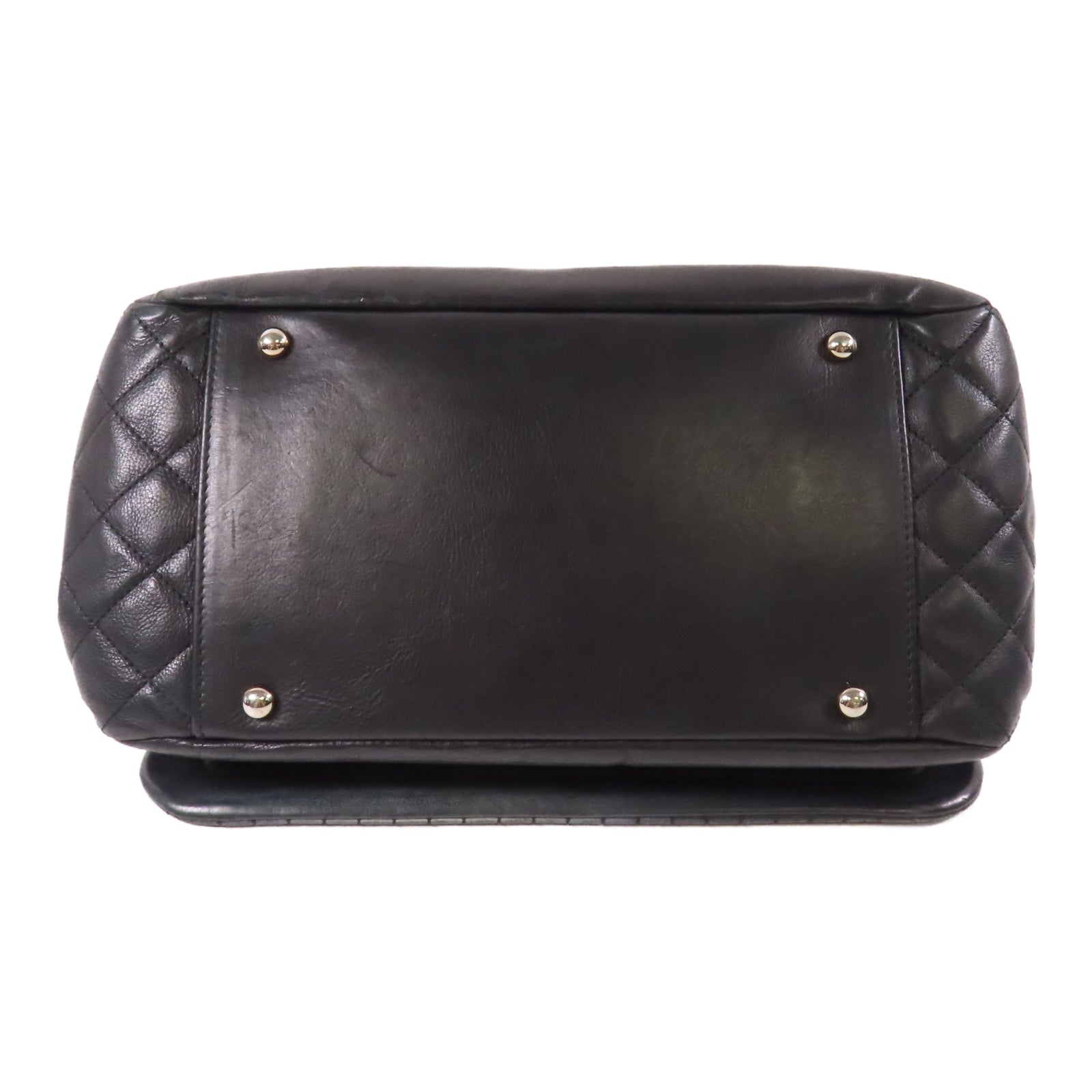 CHANEL 【激減優惠】牛皮皮革Chain Shoulder銀扣鏈帶肩背袋黑色