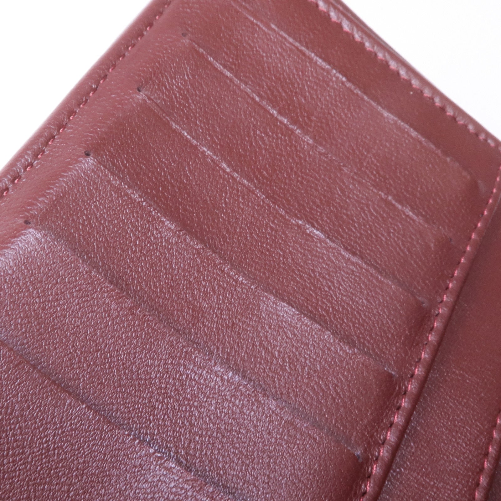 CHANEL 羊皮皮革Long Wallet銀扣長錢包