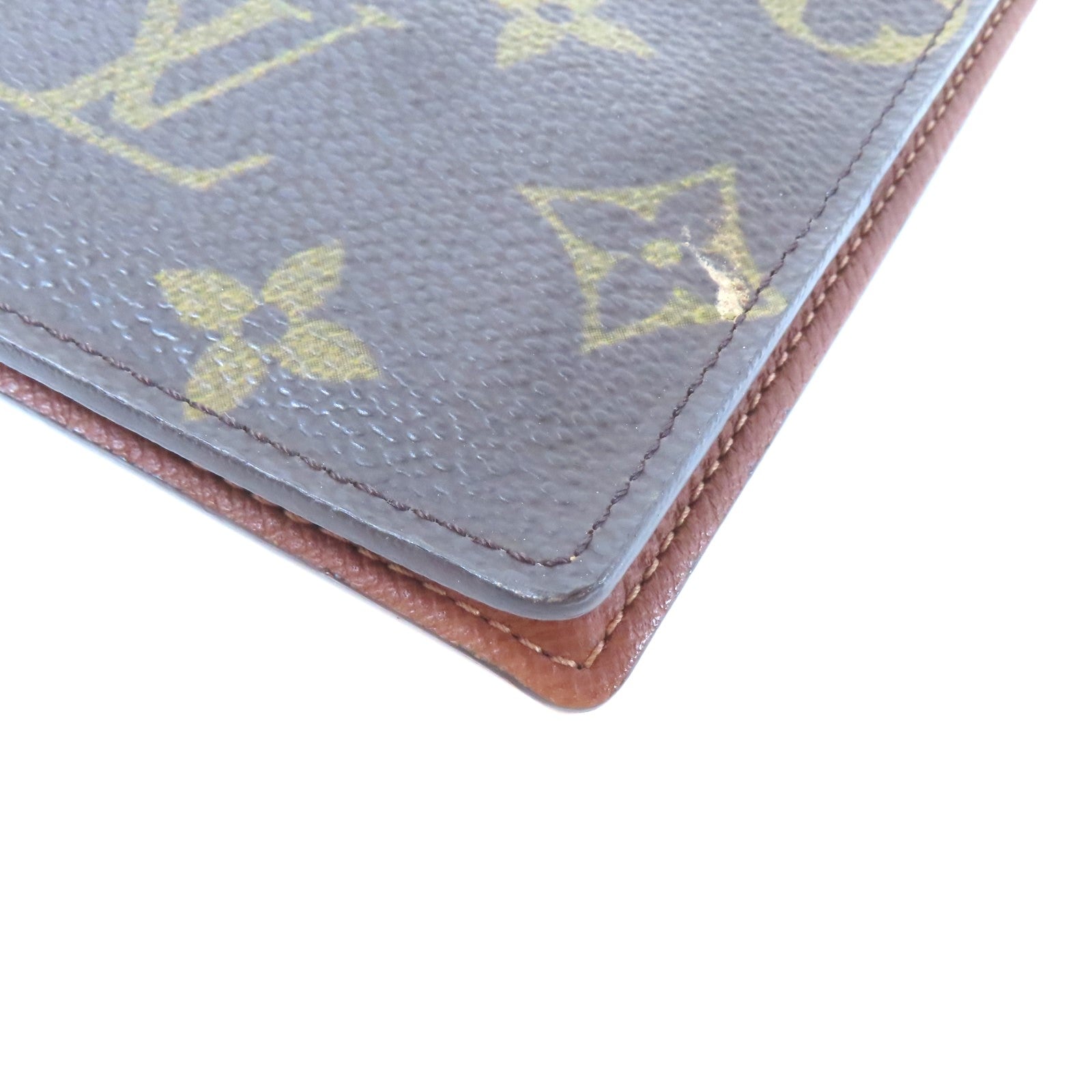 LOUIS VUITTON Monogram Passport Cover護照套啡色