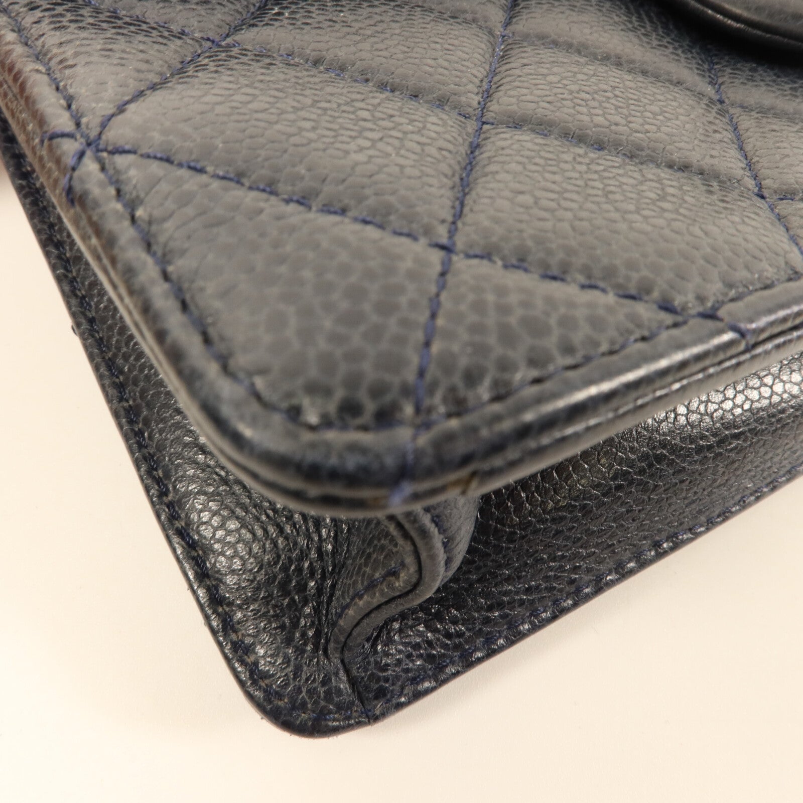 CHANEL 牛皮皮革Magnetic Bag鏈帶手挽肩背兩用袋