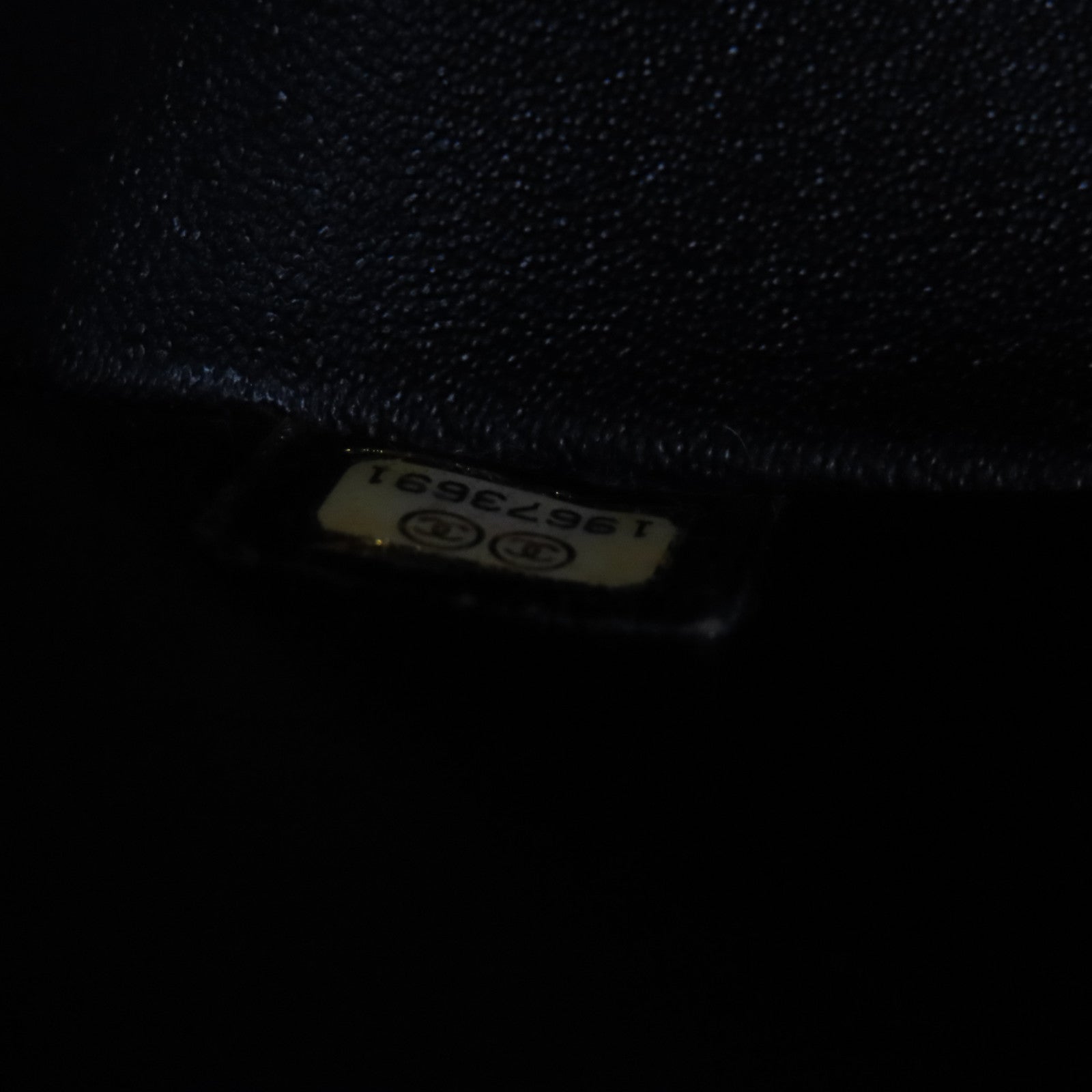 CHANEL 【激減優惠】菱格漆皮皮革Jumbo銀扣鏈帶肩背袋黑色
