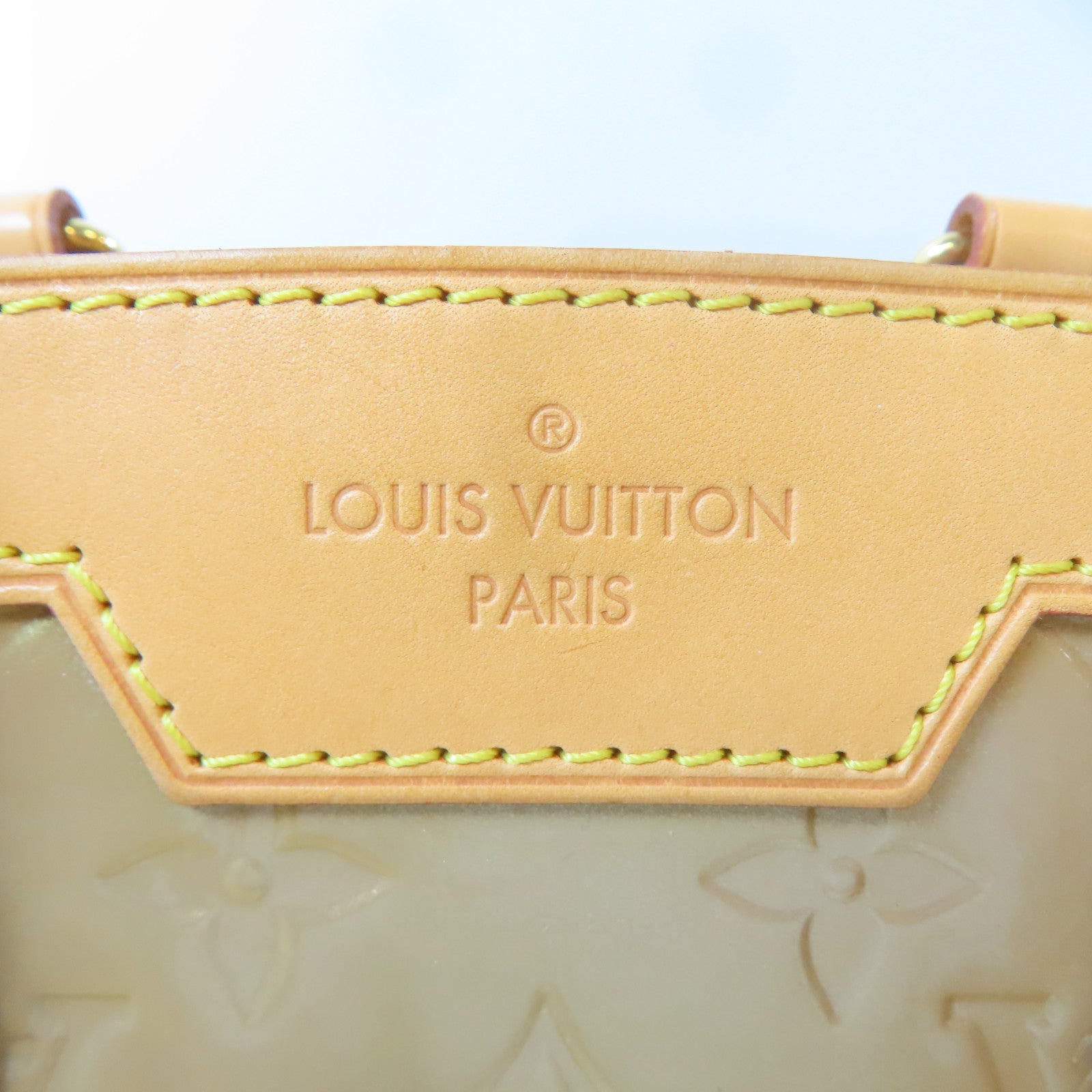 LOUIS VUITTON Vernis Brea金扣手挽肩背兩用袋金黃色