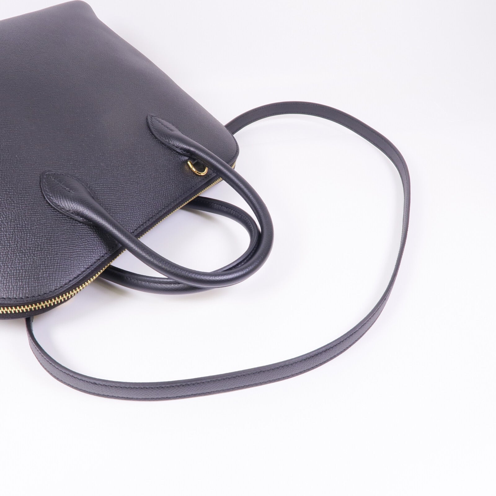 HERMES Epsom皮革Bolide 1923 30金扣手挽肩背兩用袋Noir