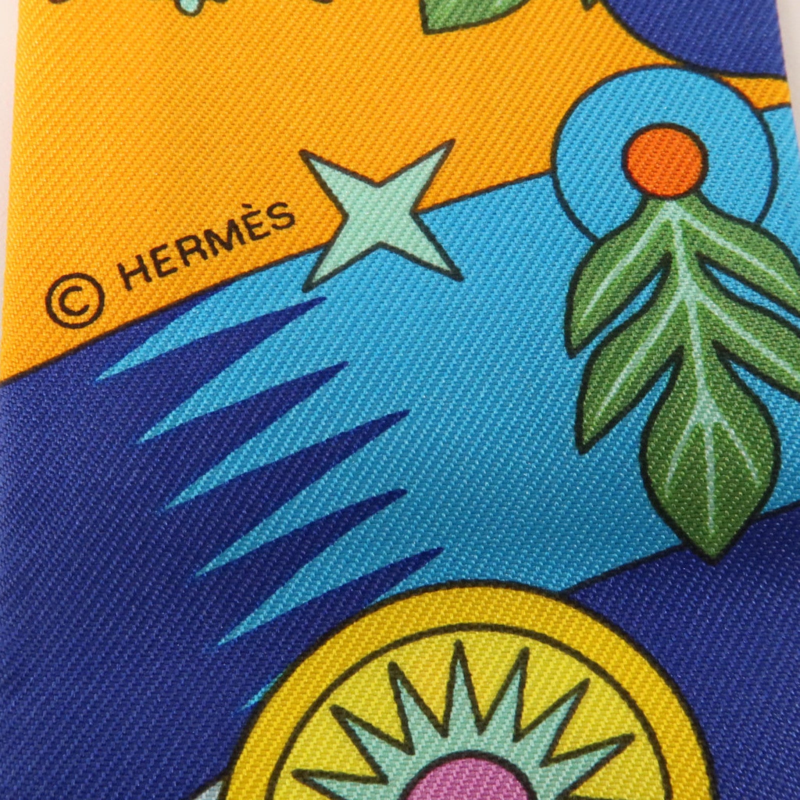 HERMES 絲質Twilly絲巾
