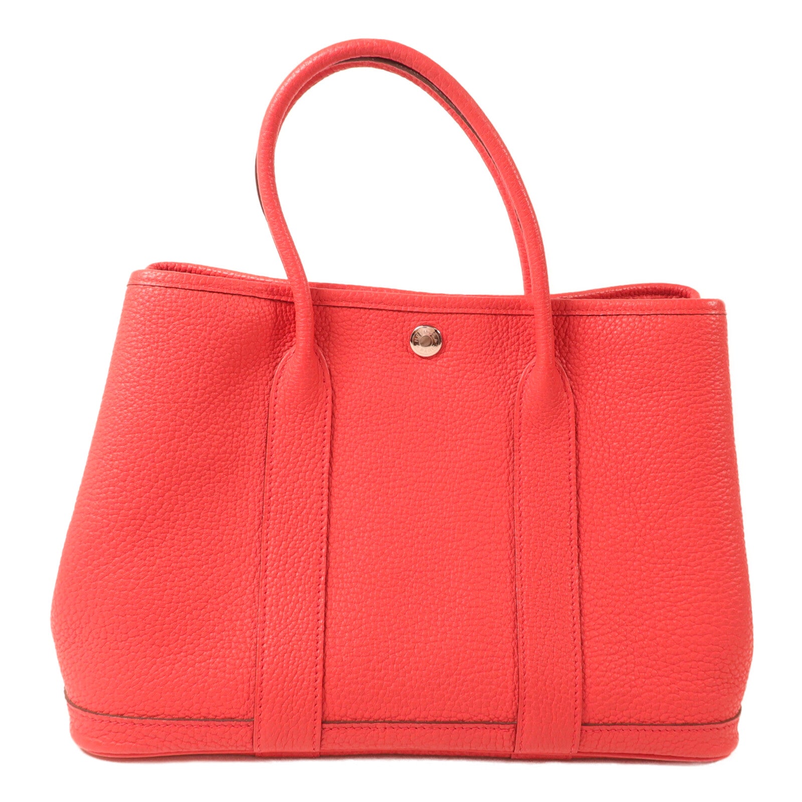 HERMES Clemence皮革Garden Party TPM手挽袋Bougainvillier