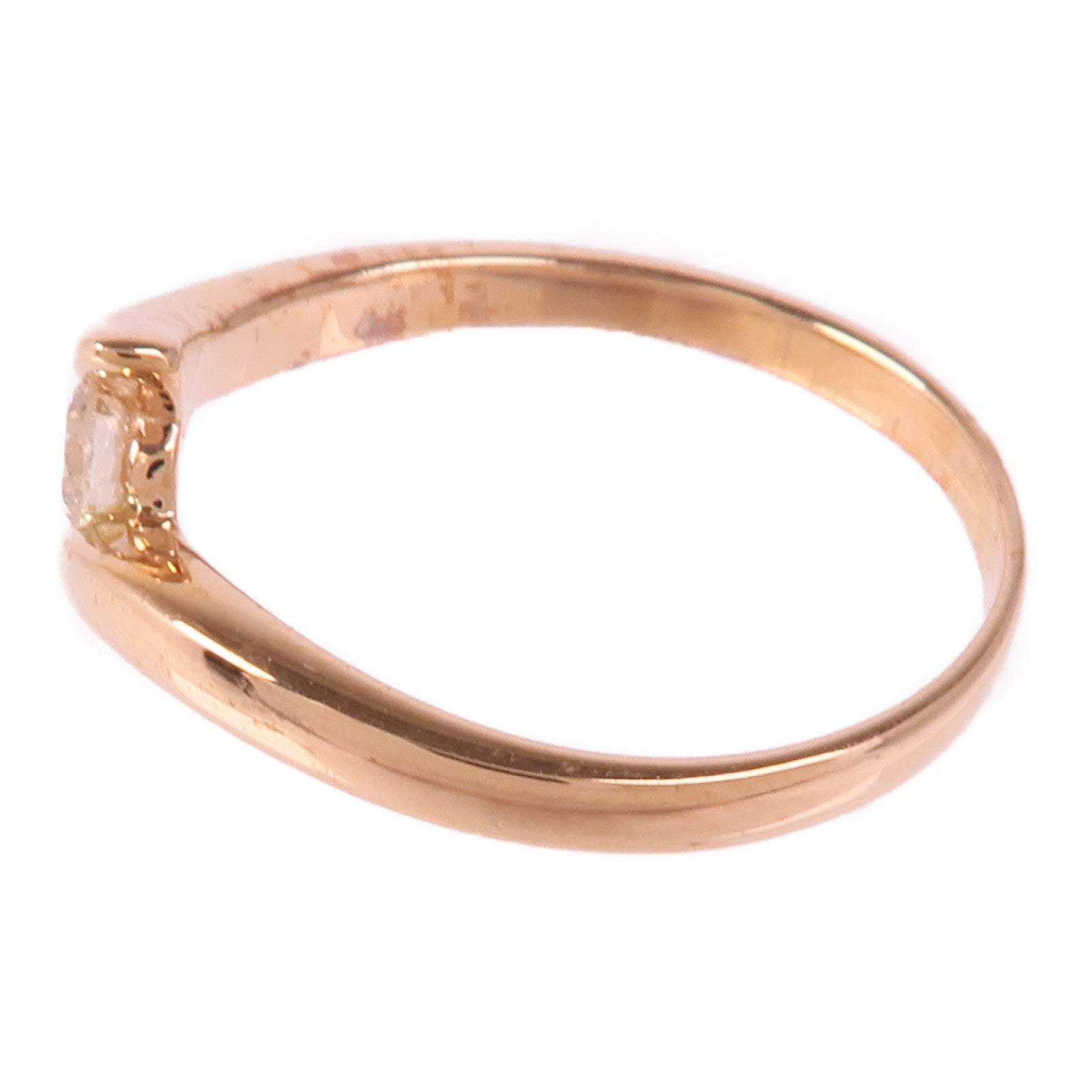 JEWELRY Diamond Ring 18K Pink Gold US#6.5
