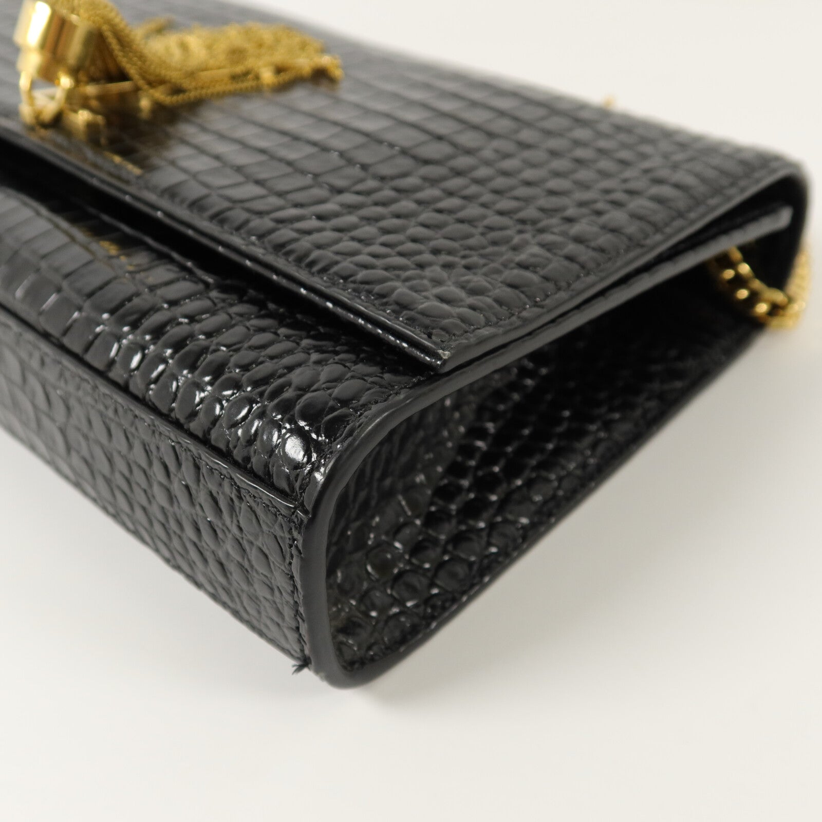 SAINT LAURENT 牛皮皮革Kate Medium Tassel鏈帶肩背袋