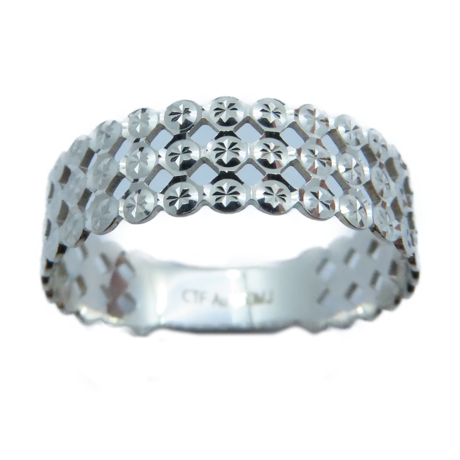 JEWELRY 【激減優惠】18K白金Ring戒指US#7
