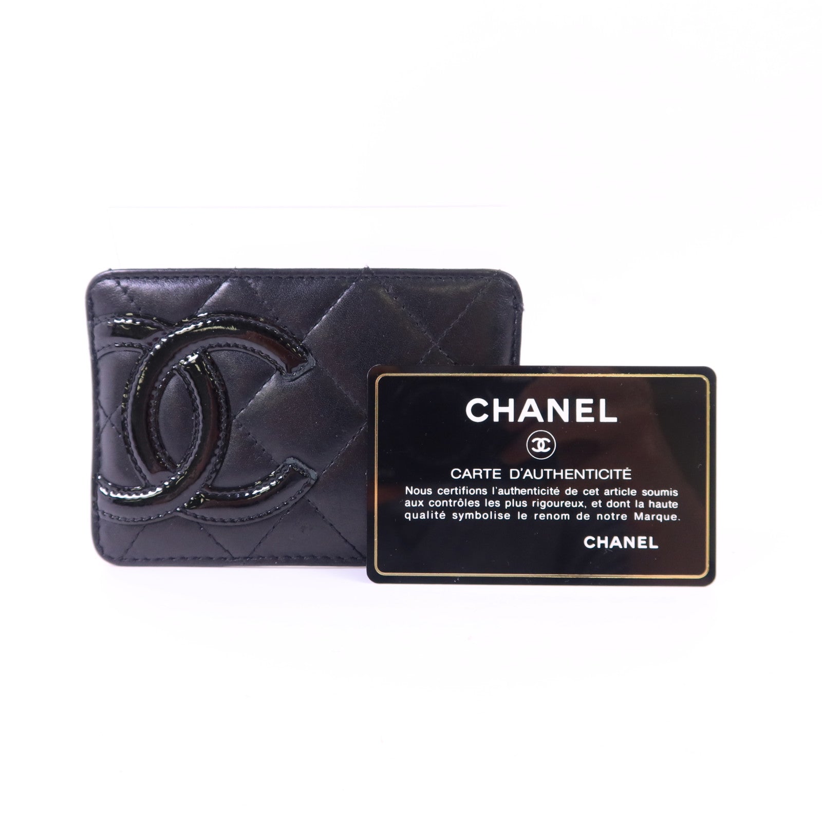 CHANEL 【激減優惠】牛皮皮革Cambon Card Case卡片套