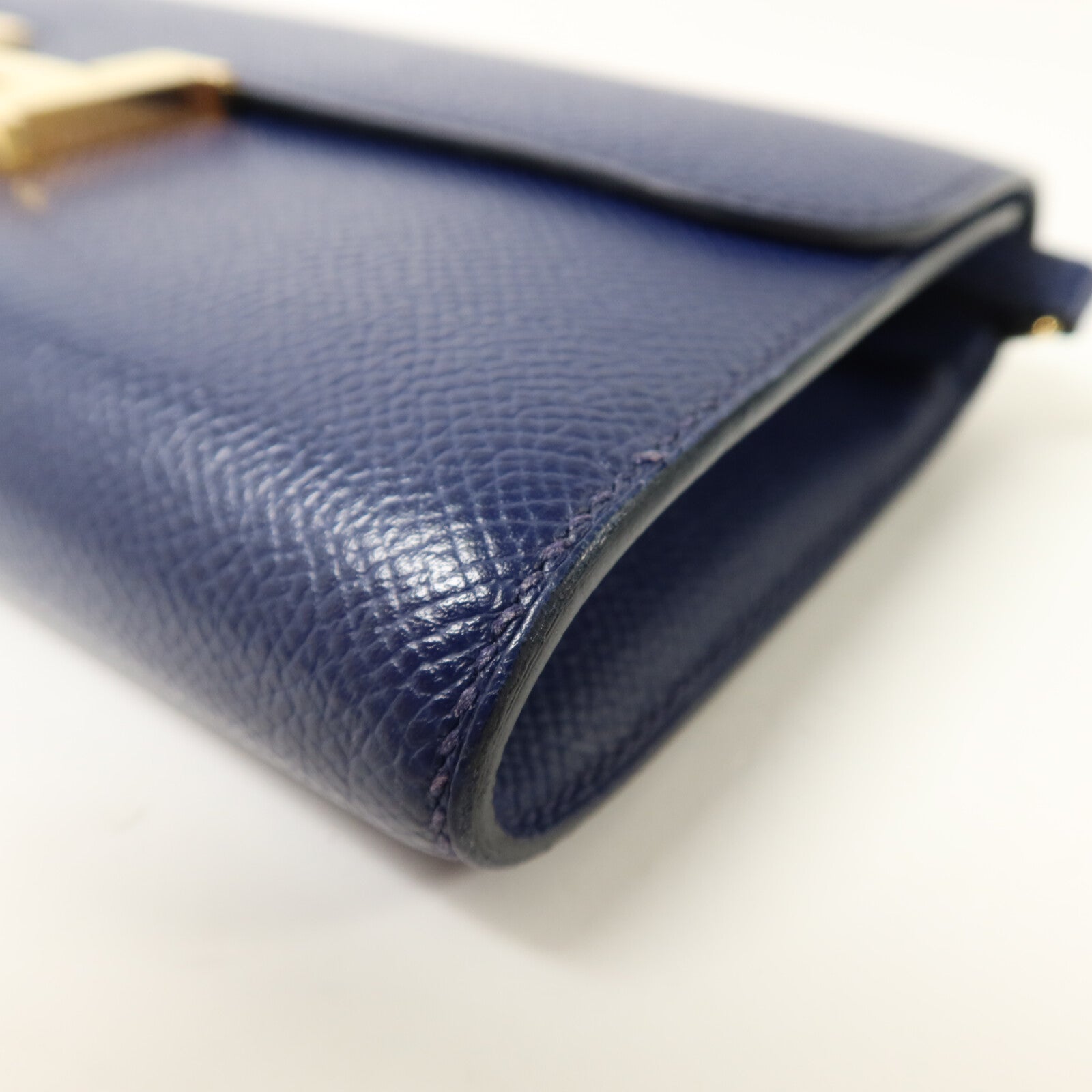 HERMES Epsom皮革Constance To Go肩背袋Bleu Saphir