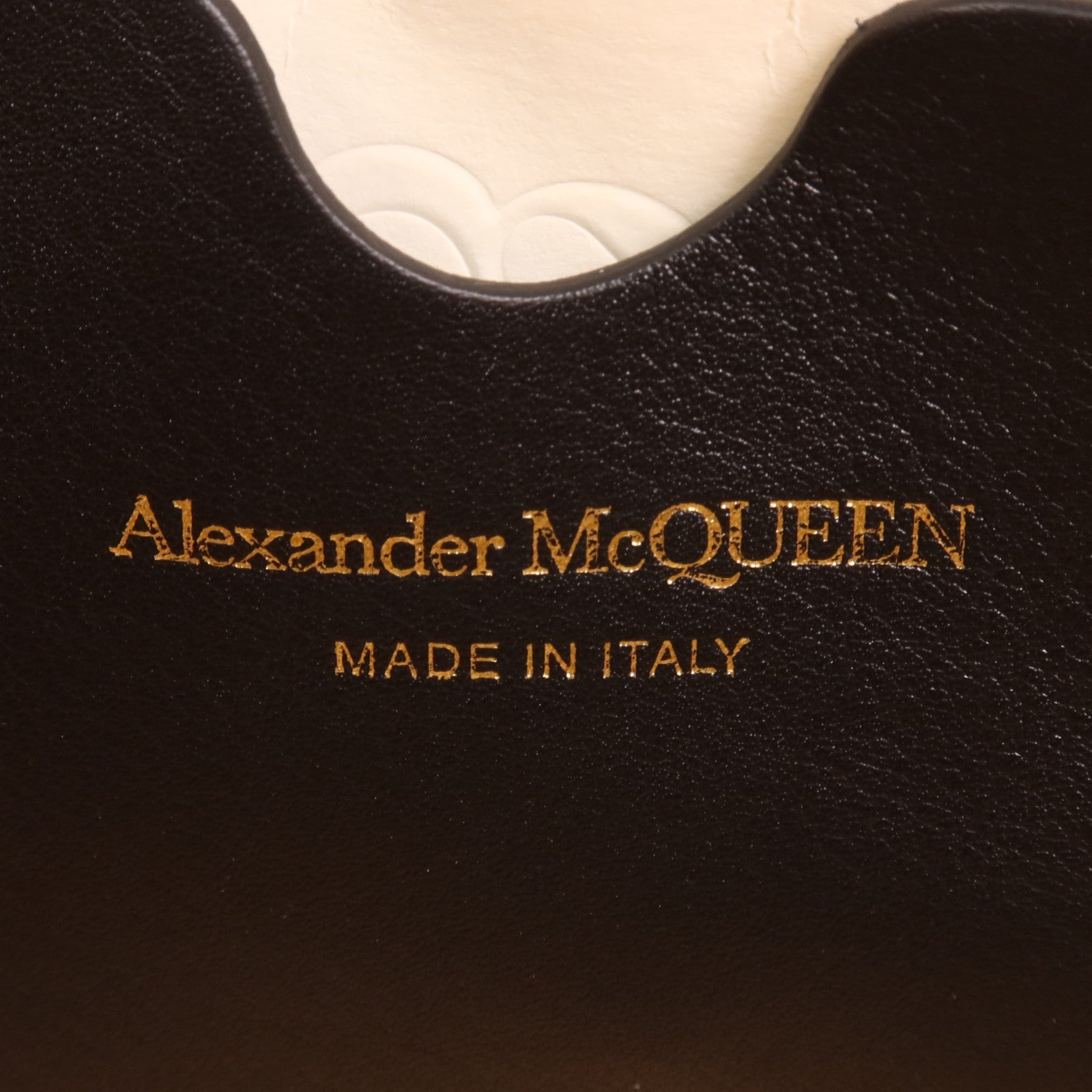 Alexander McQueen 牛皮皮革Chain Shoulder金扣鏈帶肩背袋