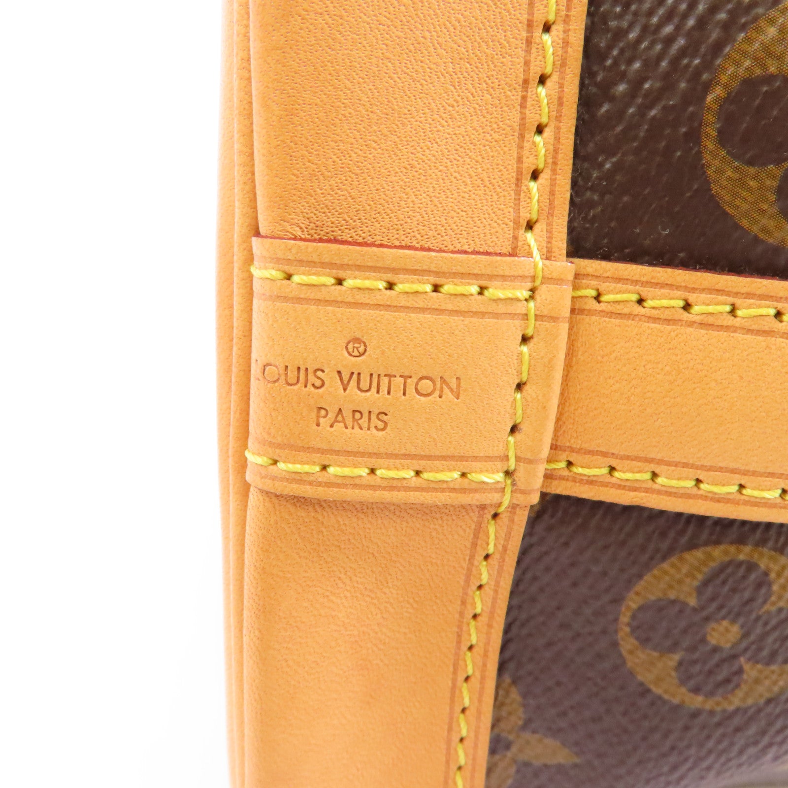LOUIS VUITTON Monogram Noe BB金扣肩背袋棕色