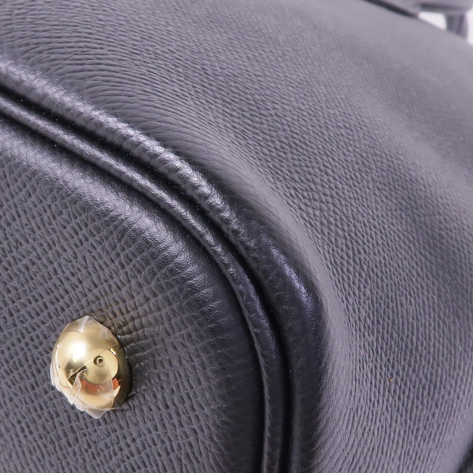 HERMES Epsom皮革Bolide 1923 30金扣手挽肩背兩用袋Noir