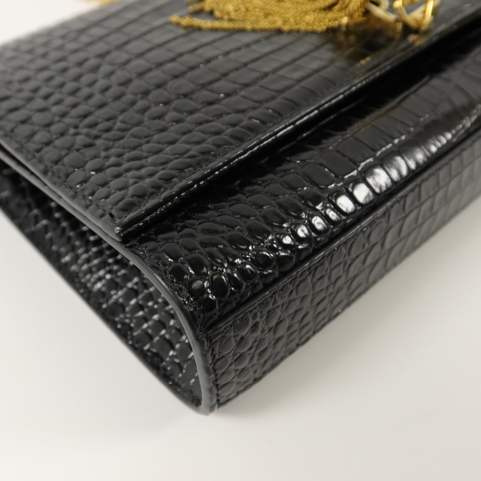 SAINT LAURENT 牛皮皮革Kate Medium Tassel鏈帶肩背袋
