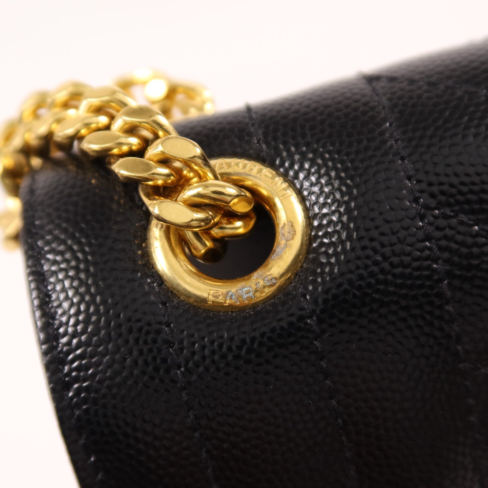 SAINT LAURENT 牛皮皮革Envelope Medium金扣肩背袋