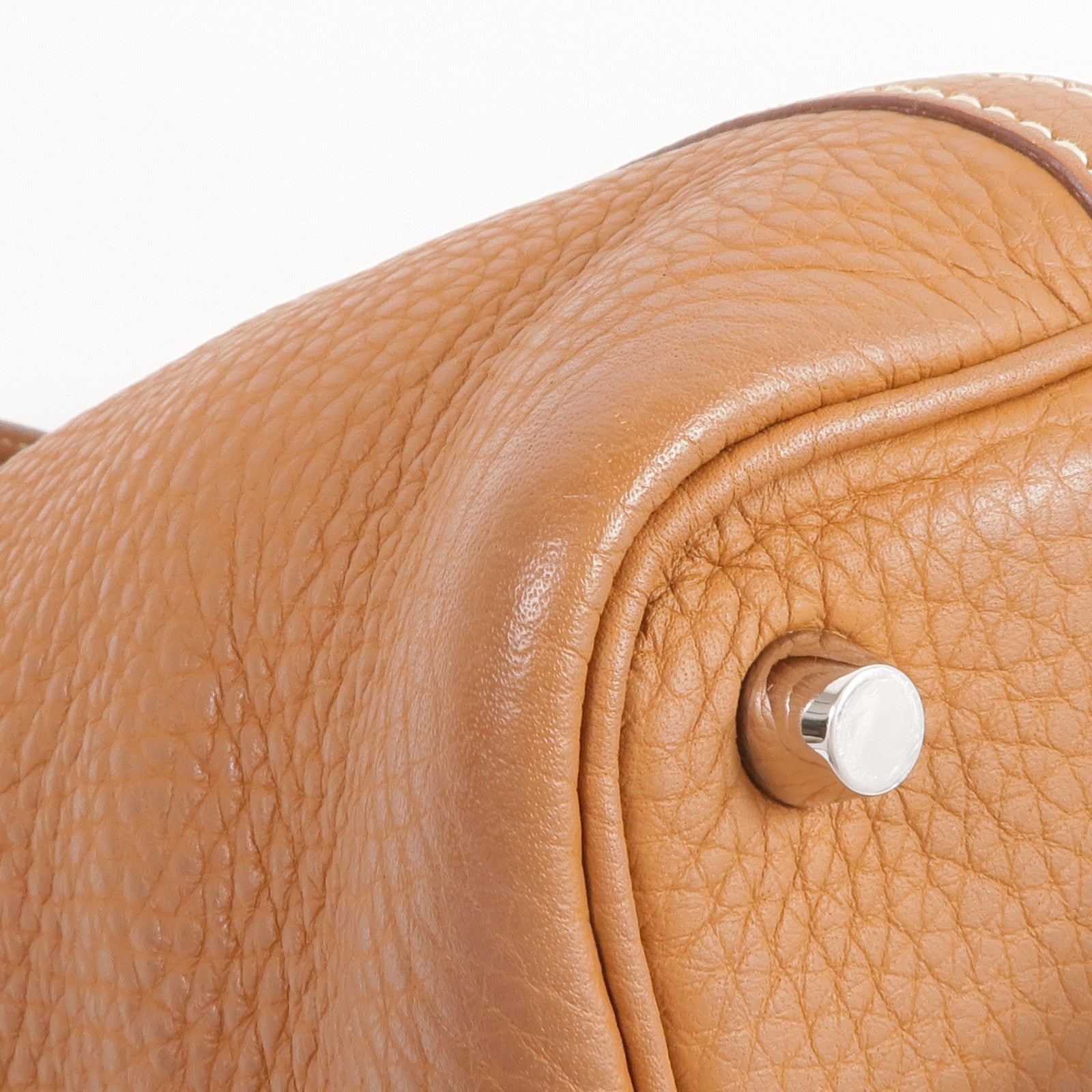 HERMES Clemence皮革Picotin PM銀扣手挽袋Gold