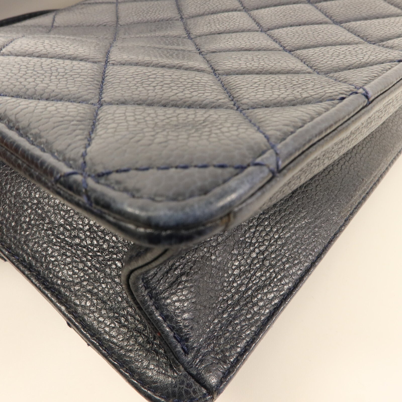 CHANEL 牛皮皮革Magnetic Bag鏈帶手挽肩背兩用袋